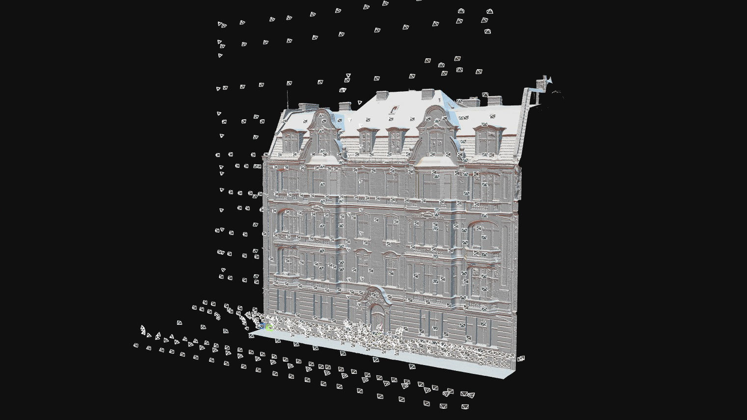 Facade of an Art Nouveau tenement house 02 3D model_13