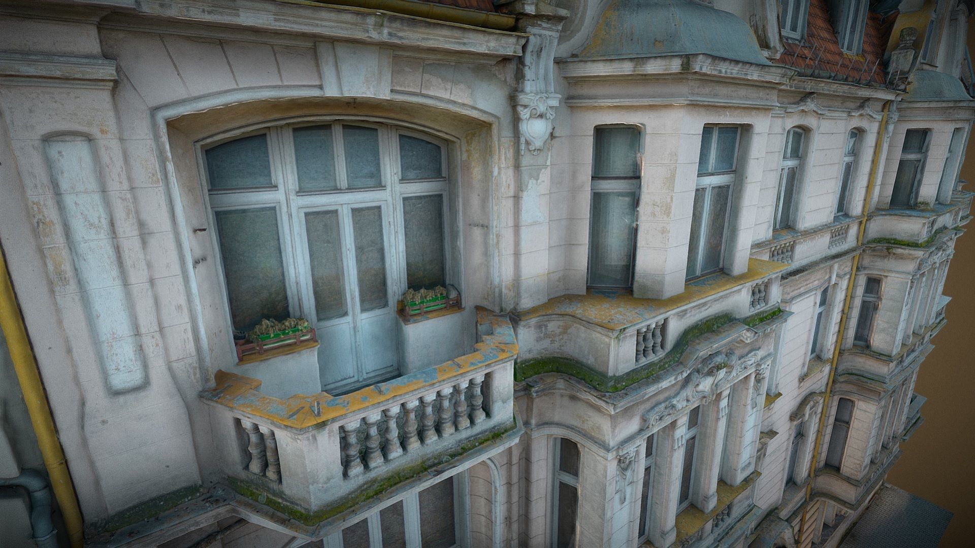 Facade of an Art Nouveau tenement house 02 3D model_6