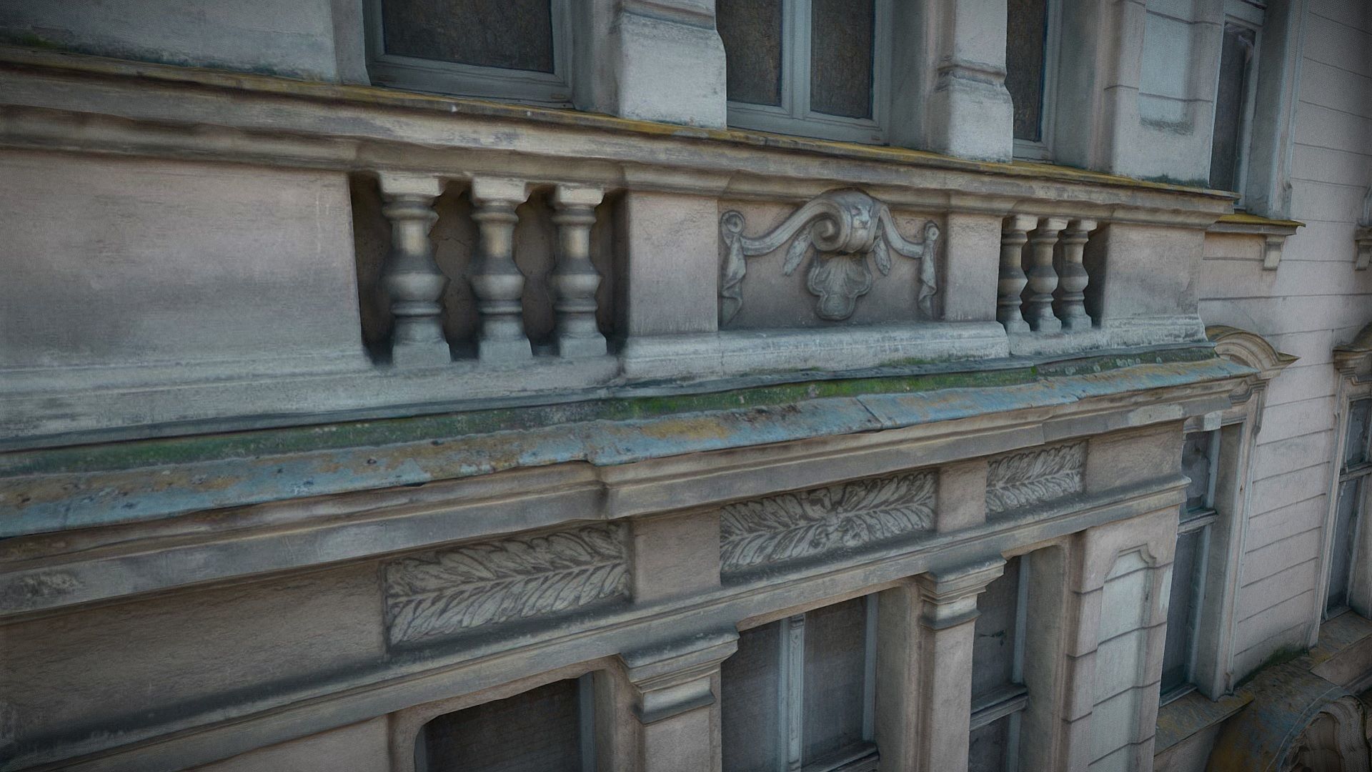 Facade of an Art Nouveau tenement house 02 3D model_9