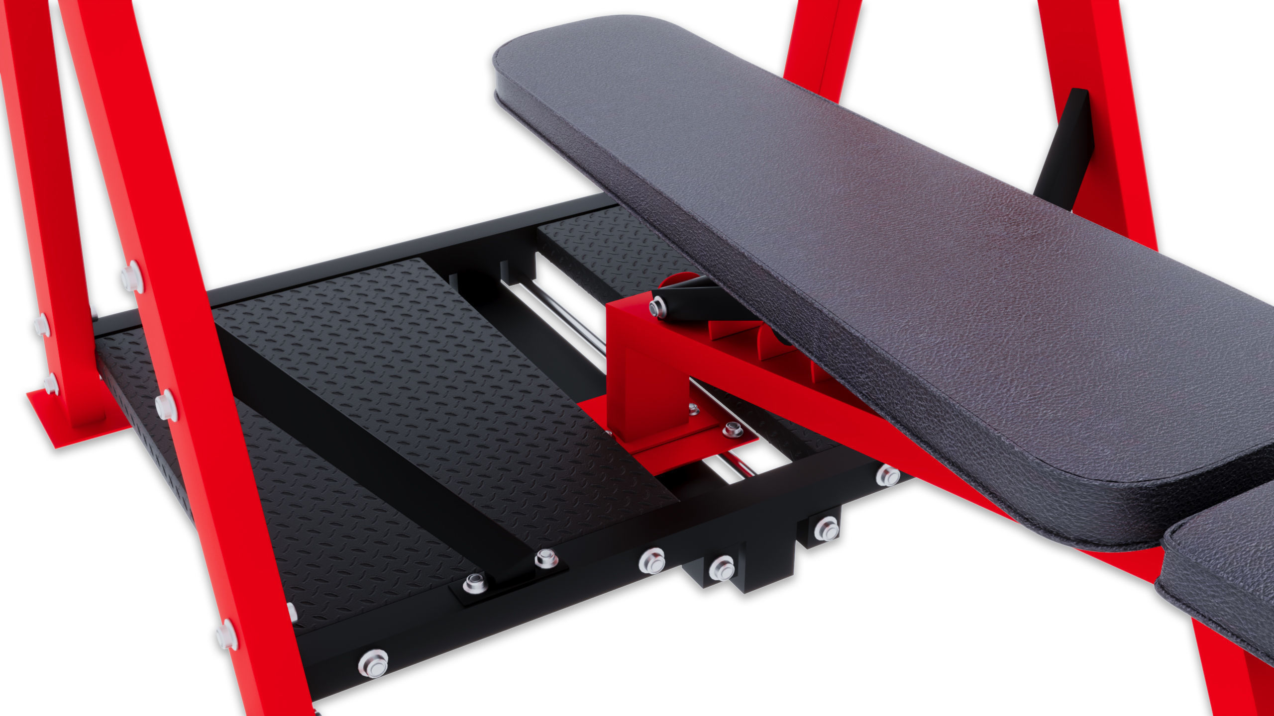 Gym Bench press Equipment 3D model_1