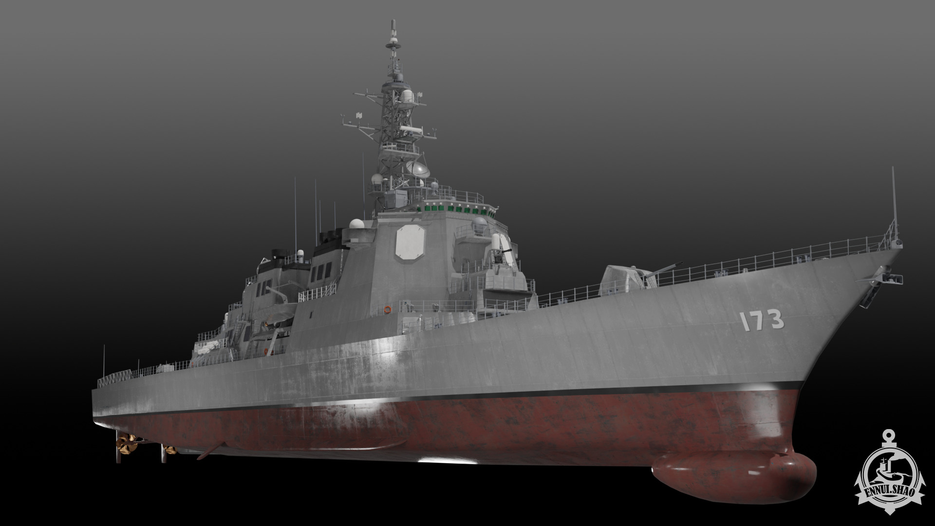JS Kongo DDG-173 3D model_4