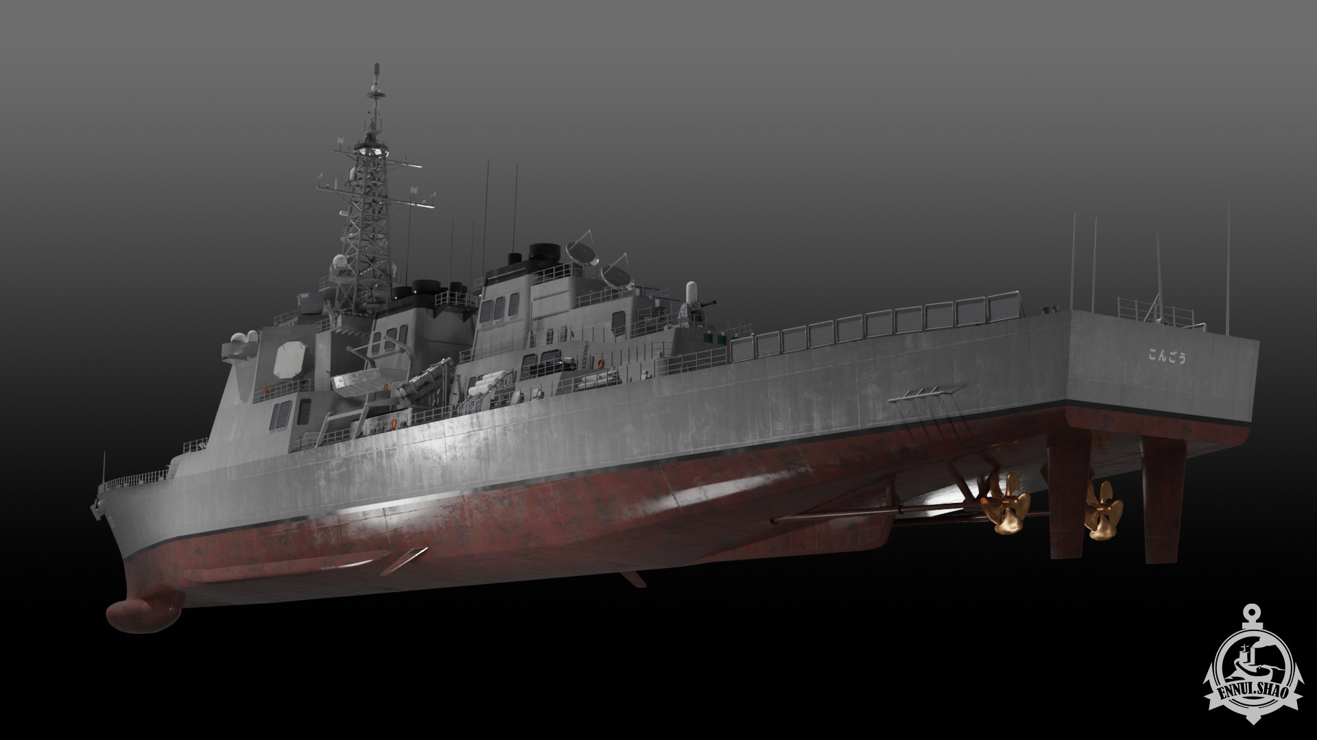JS Kongo DDG-173 3D model_8