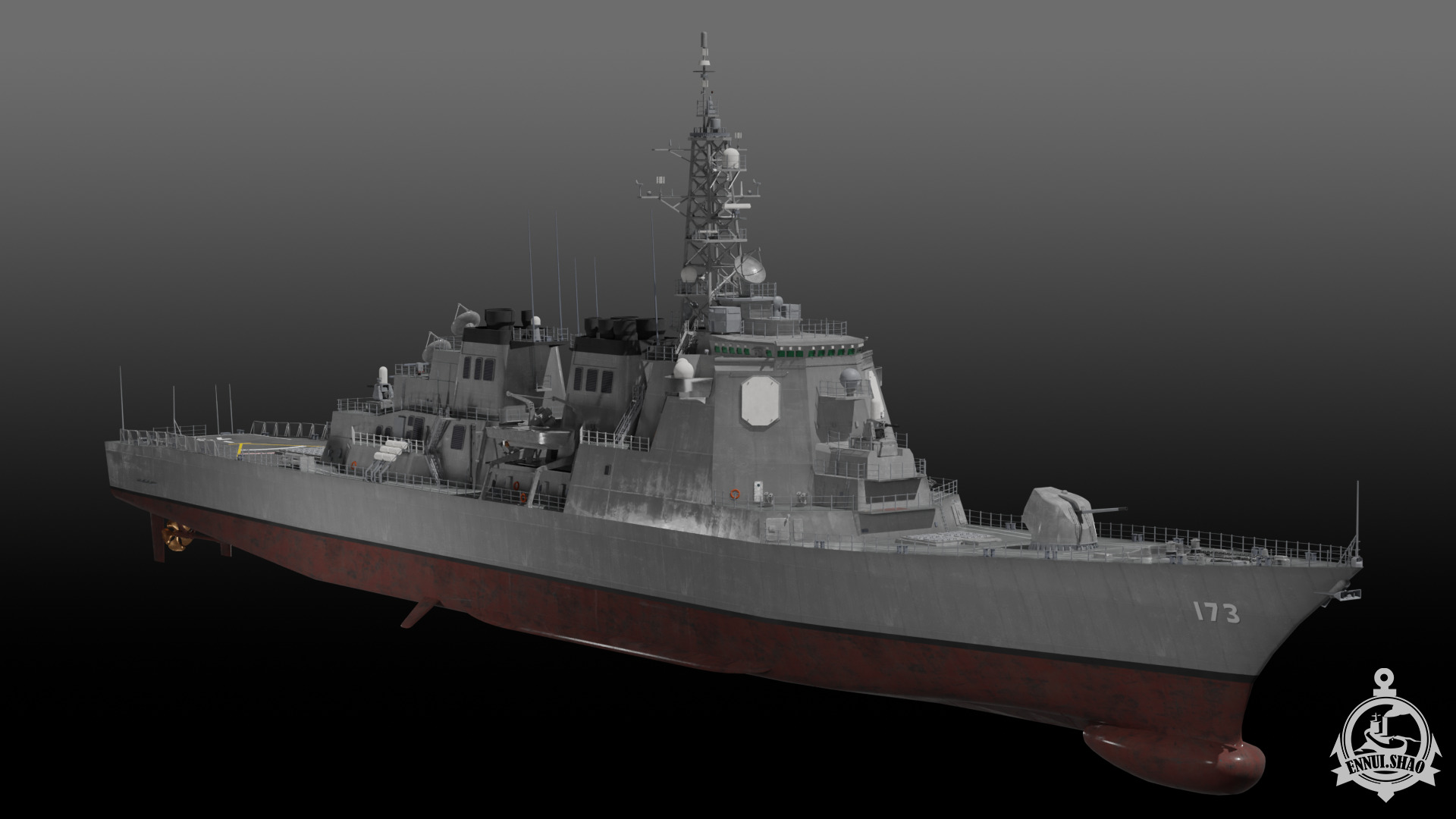 JS Kongo DDG-173 3D model_3