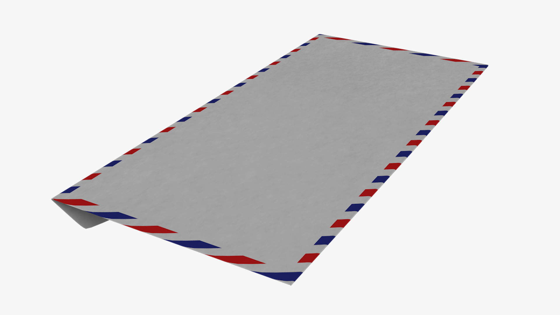 Air Mail Envelope Size DL Style BANKER Low-poly 3D model_4
