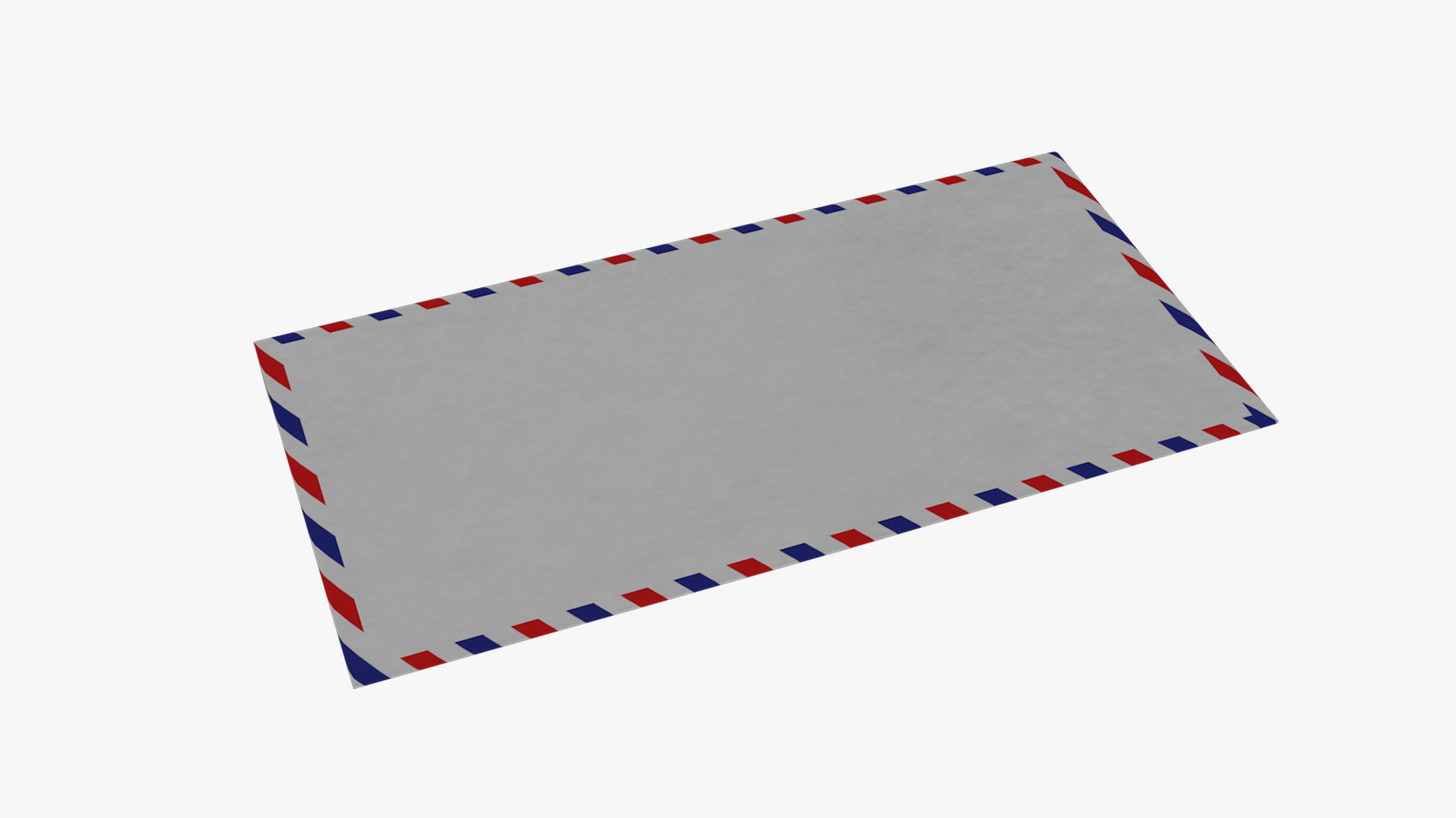 Air Mail Envelope Size DL Style BANKER Low-poly 3D model_6