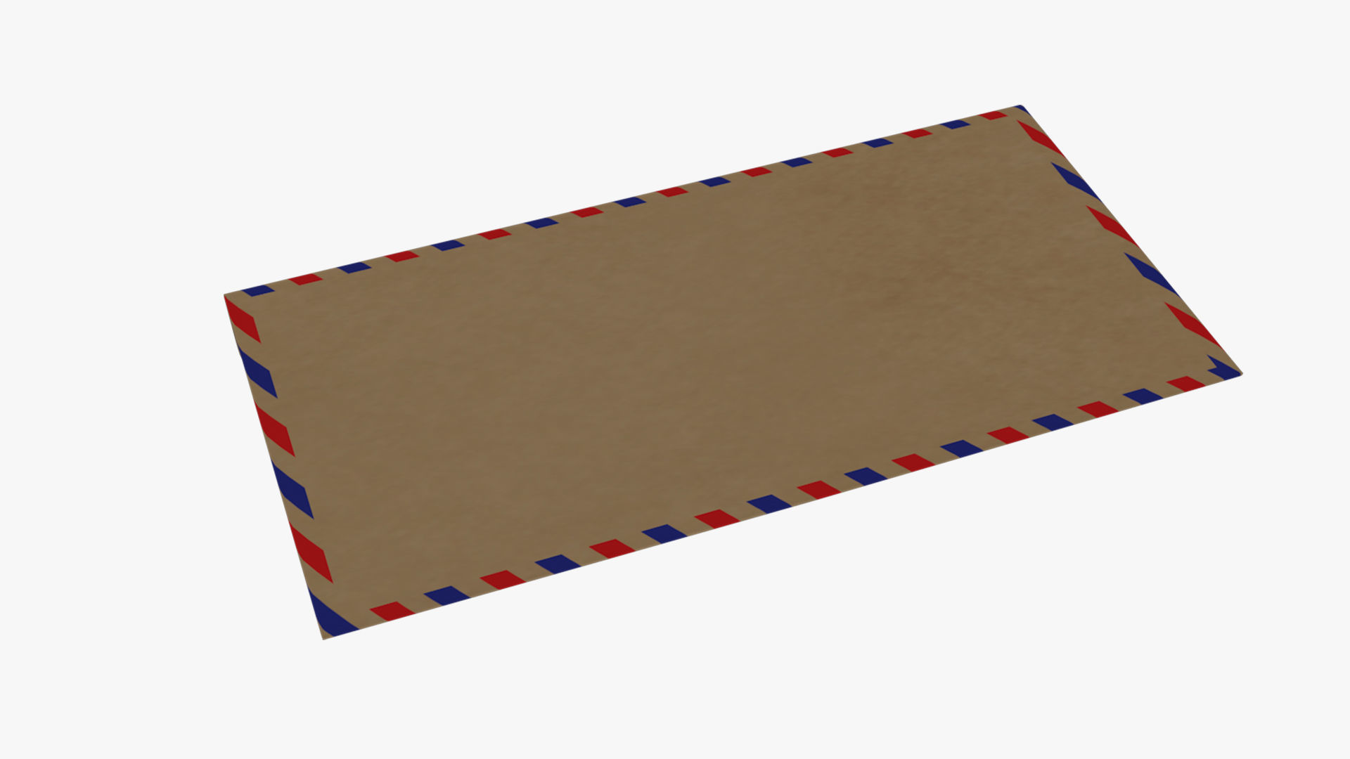 Air Mail Envelope Size DL Style BANKER Low-poly 3D model_2