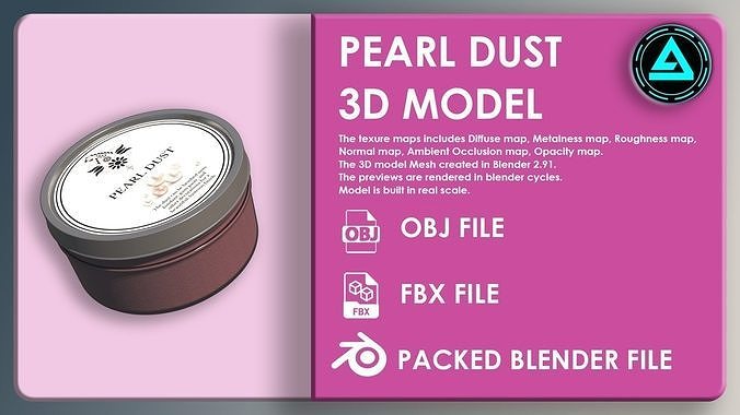 Pearl Dust Low-poly 3D model
