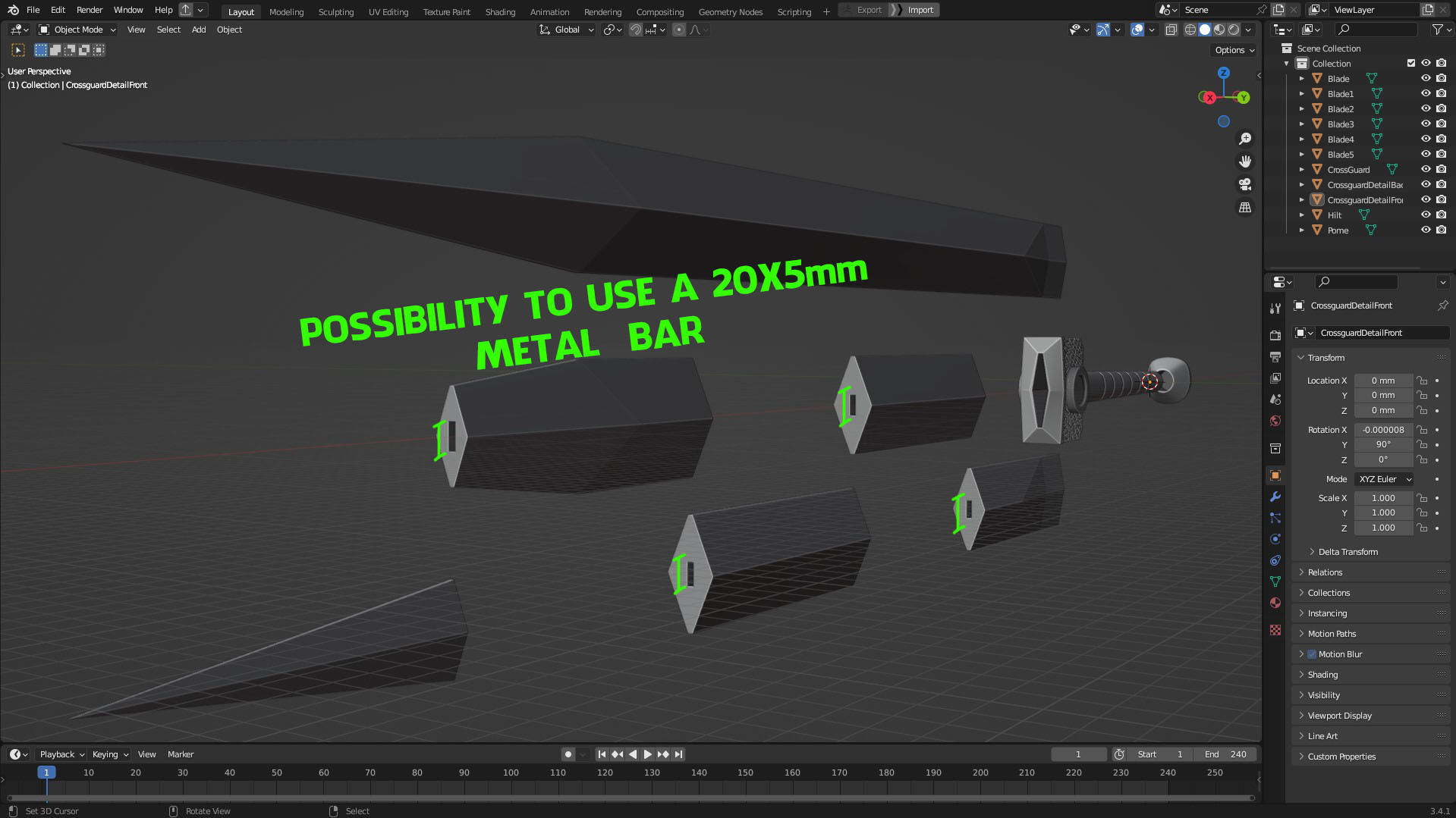 Dark Souls Black Iron Tarkus Full Armor Sword Shield for Cosplay 3D Model Collection_31