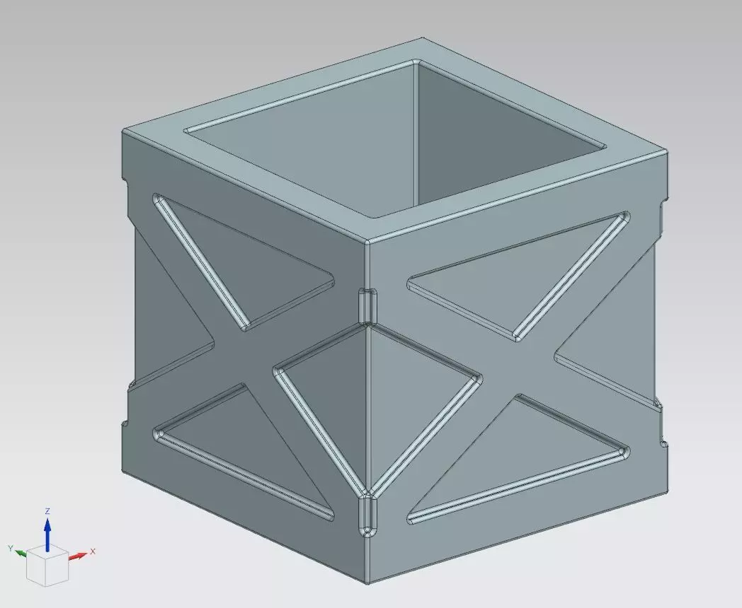 Box 20x20x20 Free 3D model
