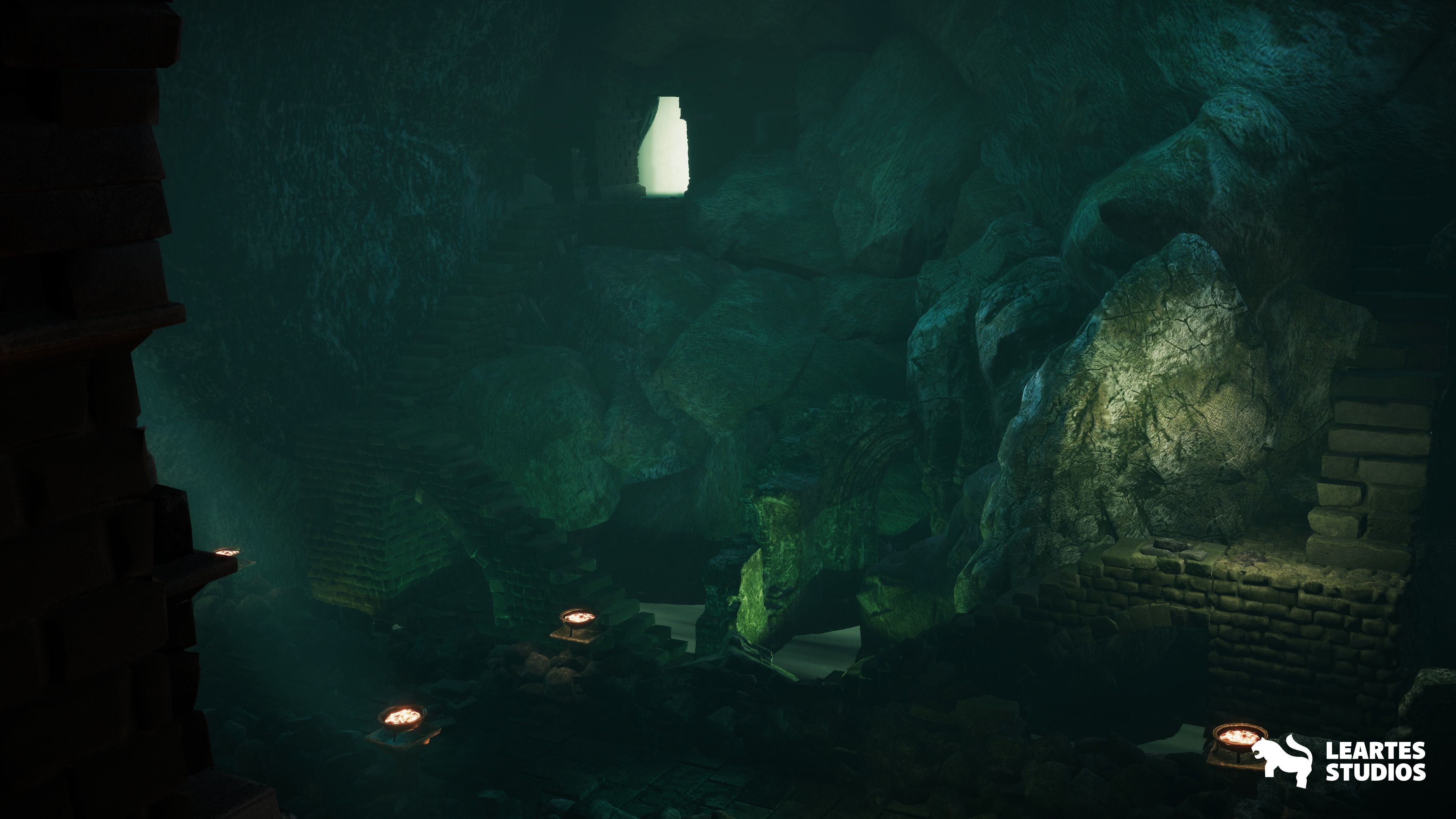 Fantasy Dungeon Low-poly 3D model_5