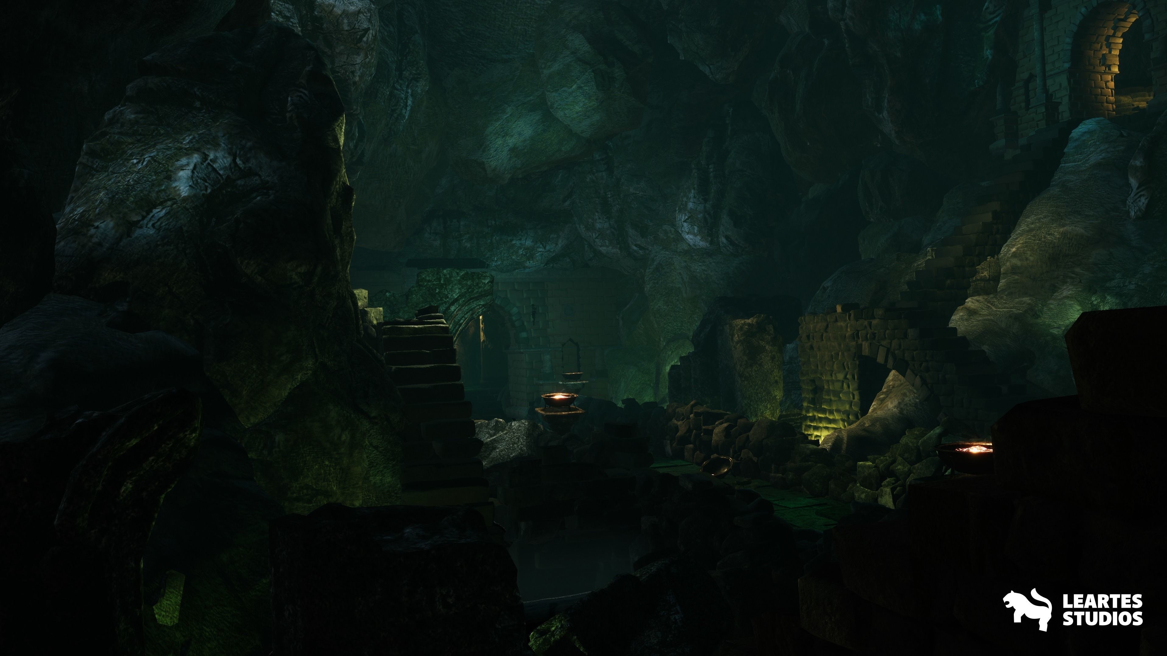 Fantasy Dungeon Low-poly 3D model_6