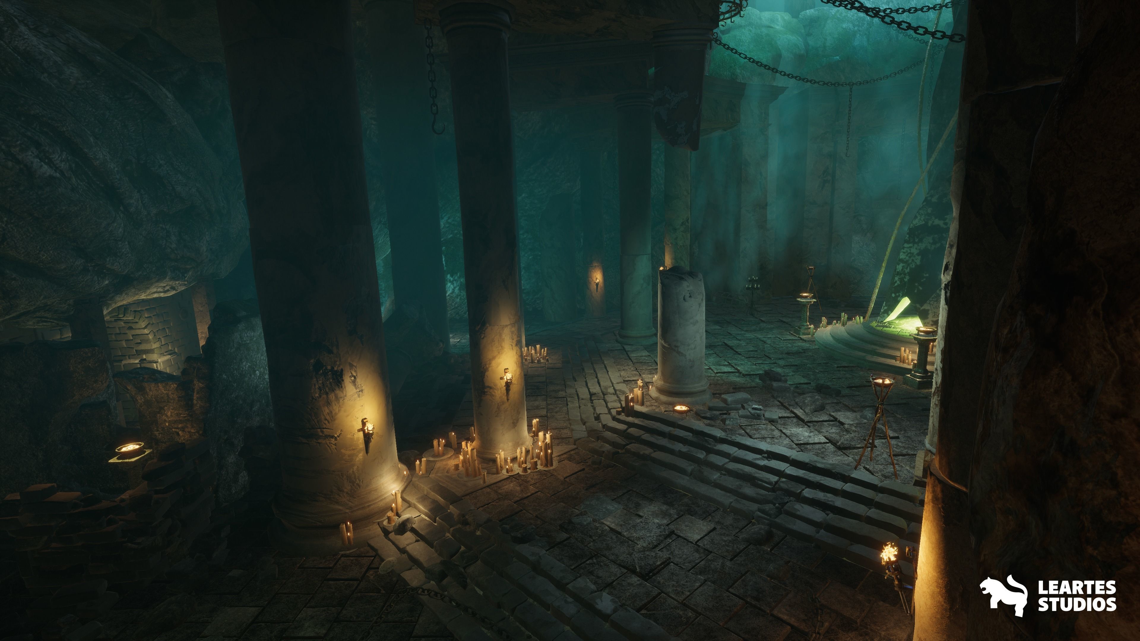 Fantasy Dungeon Low-poly 3D model_1