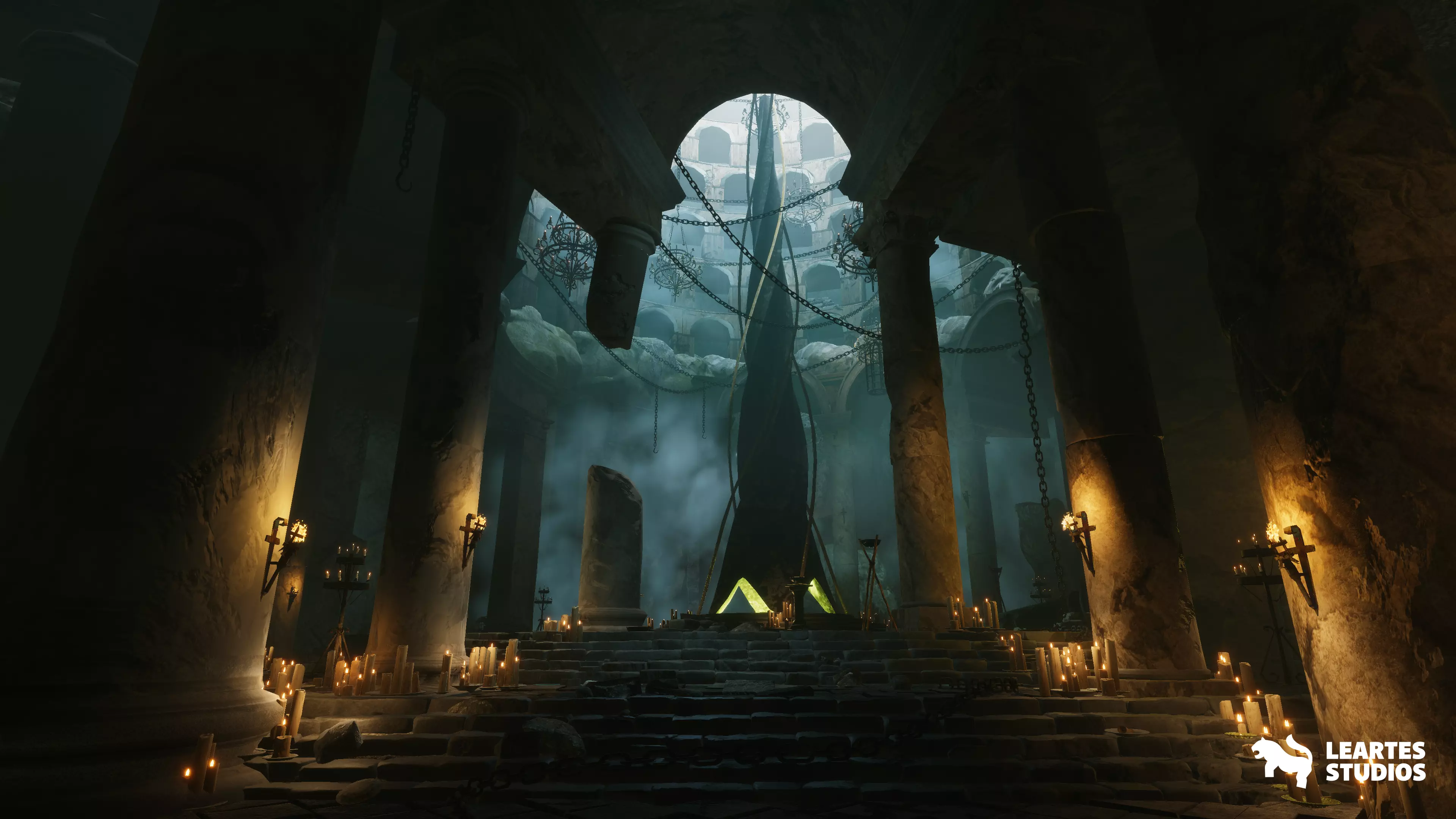 Fantasy Dungeon Low-poly 3D model_0