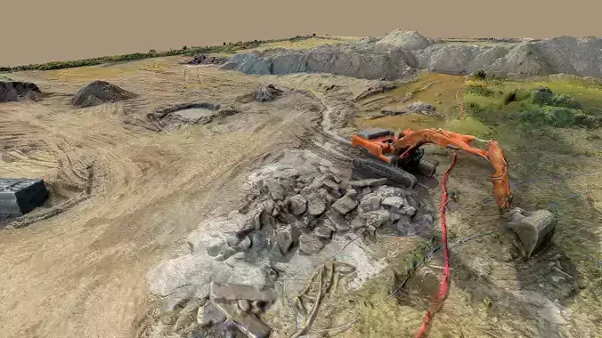 Construction site - excavator