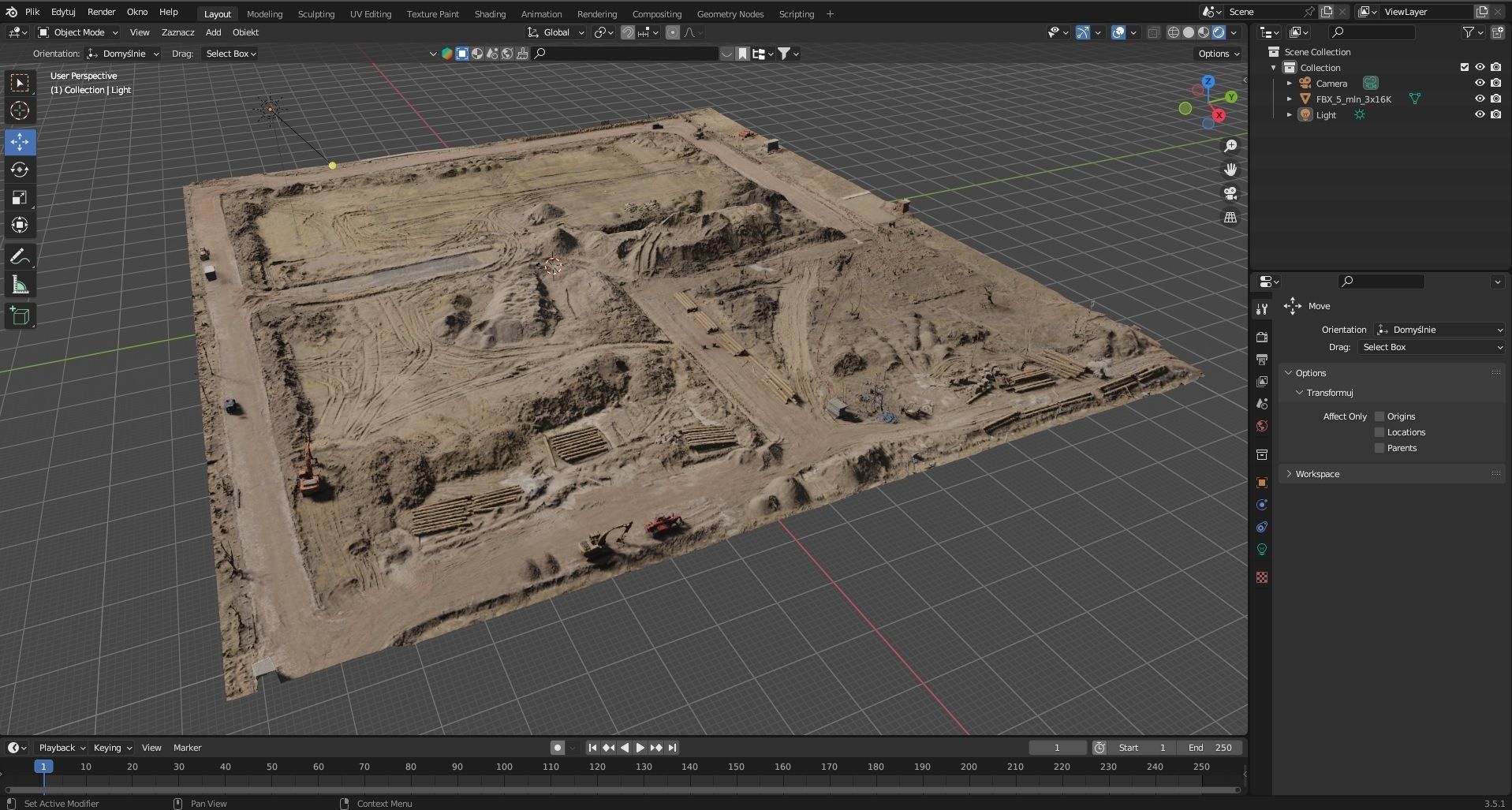Construction site - mud 3D model_8