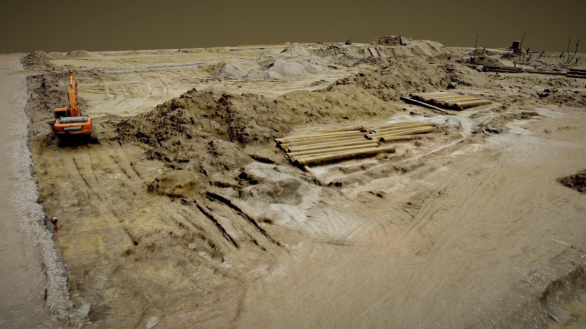 Construction site - mud 3D model_1