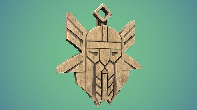 Dwarf Amulet  Low-poly 3D model