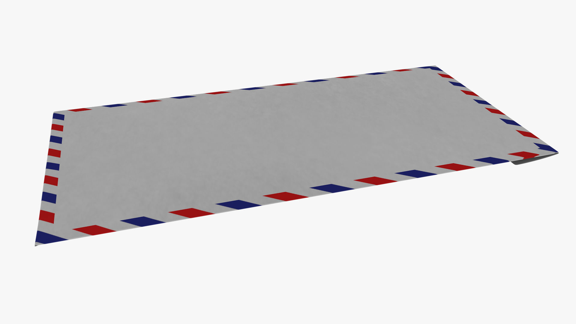 Air Mail Envelope Size DL Style POCKET Low-poly 3D model_6