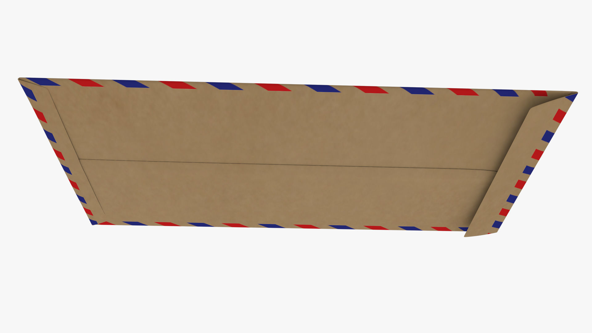 Air Mail Envelope Size DL Style POCKET Low-poly 3D model_1