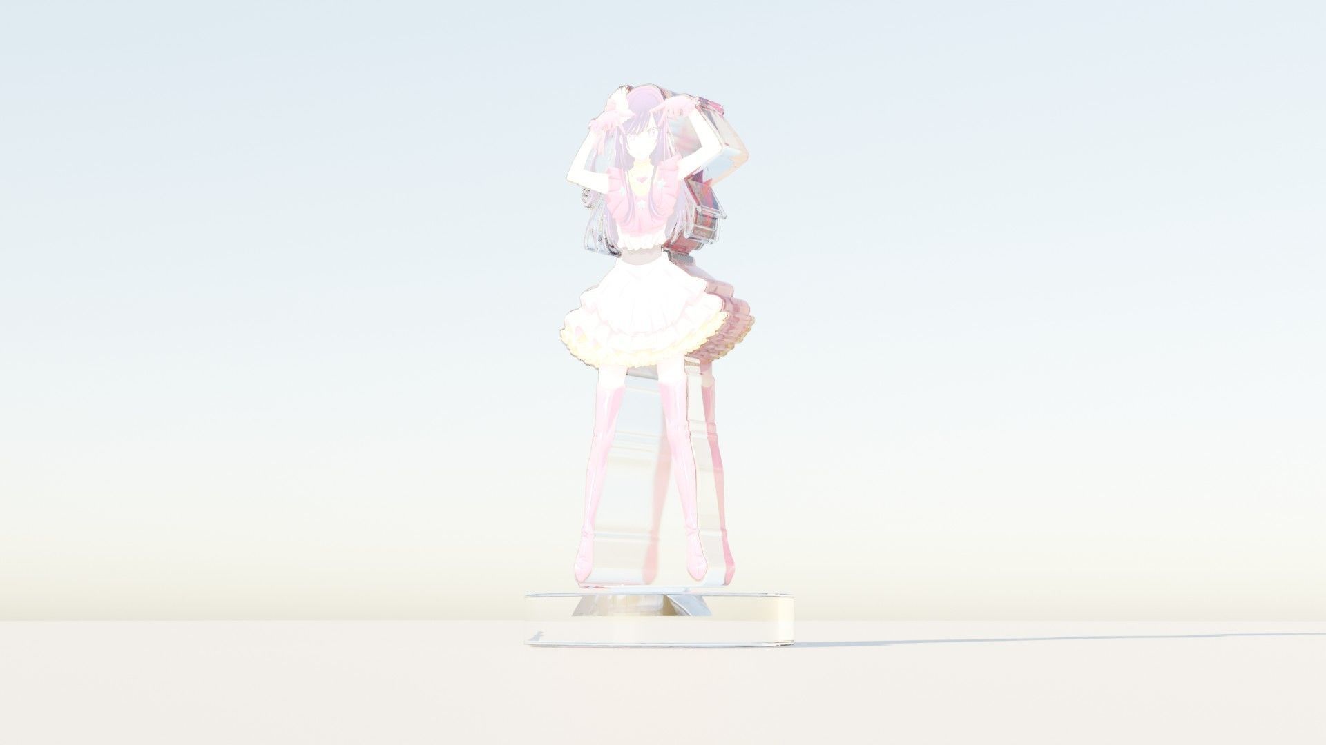 Acrylic Stand Hoshino Ai Idol Form 1 - Oshi no Ko 3D print model_2
