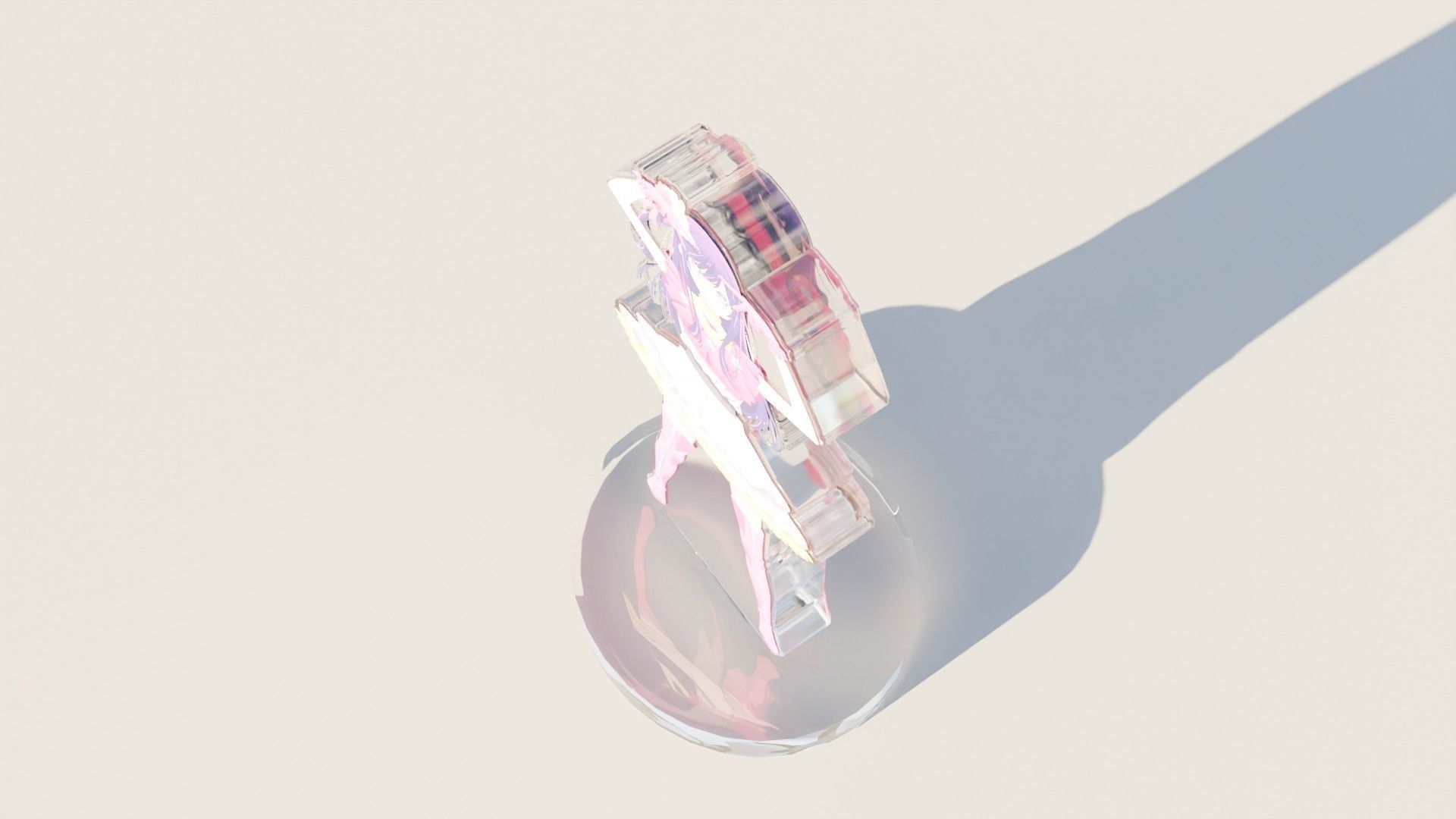 Acrylic Stand Hoshino Ai Idol Form 1 - Oshi no Ko 3D print model_3