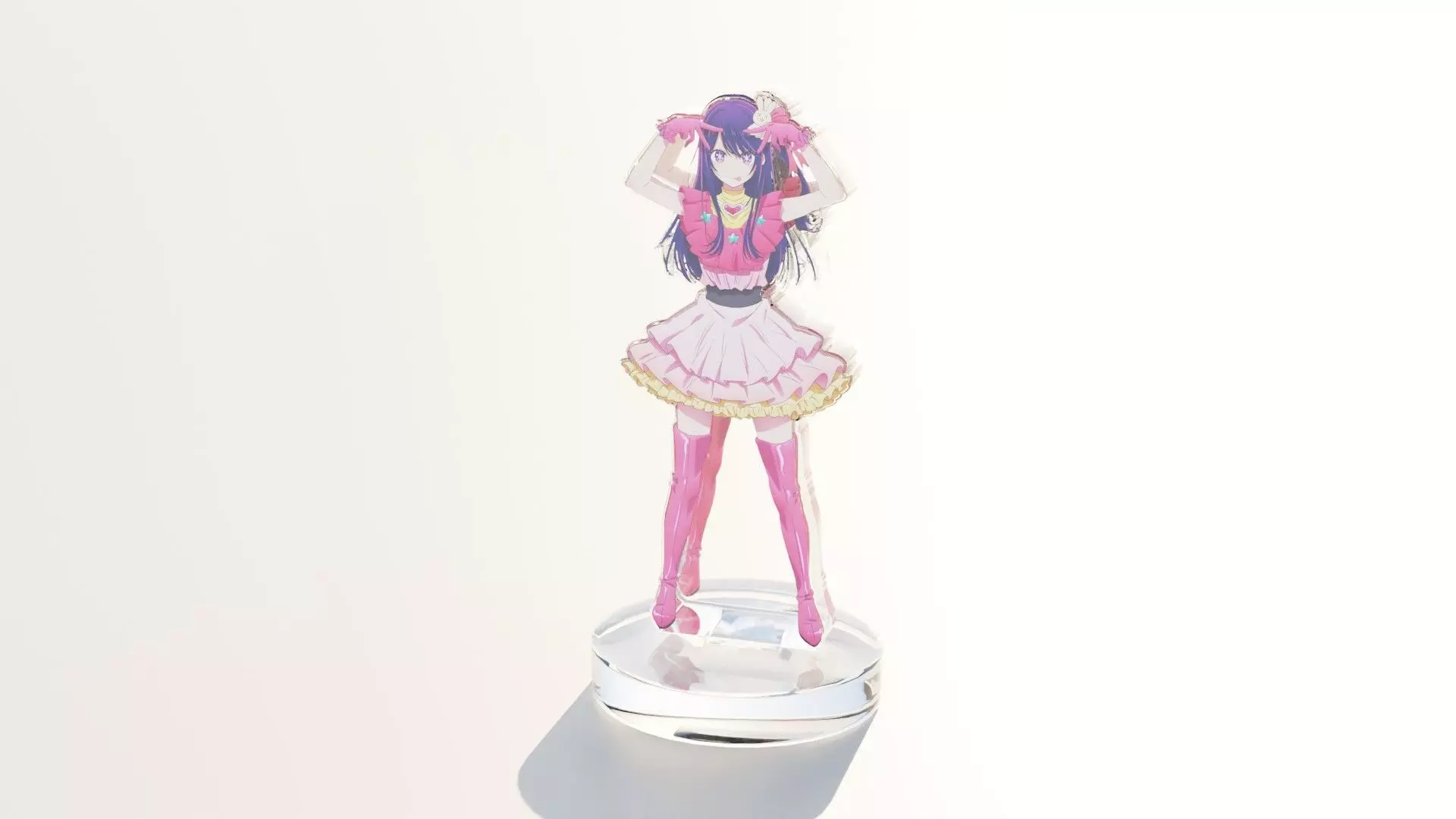 Acrylic Stand Hoshino Ai Idol Form 1 - Oshi no Ko 3D print model_0