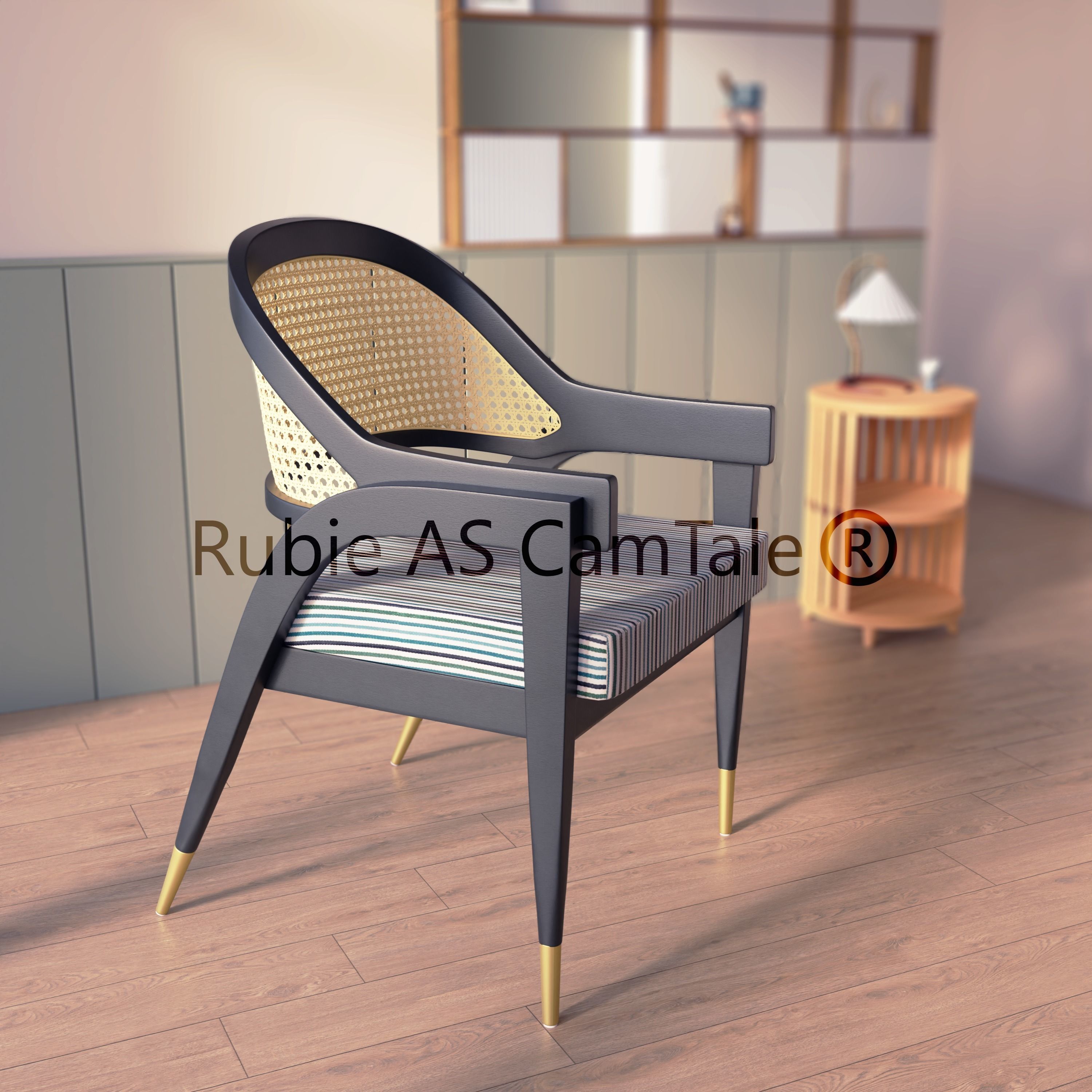 Contour Lounge Chair 3D model_4