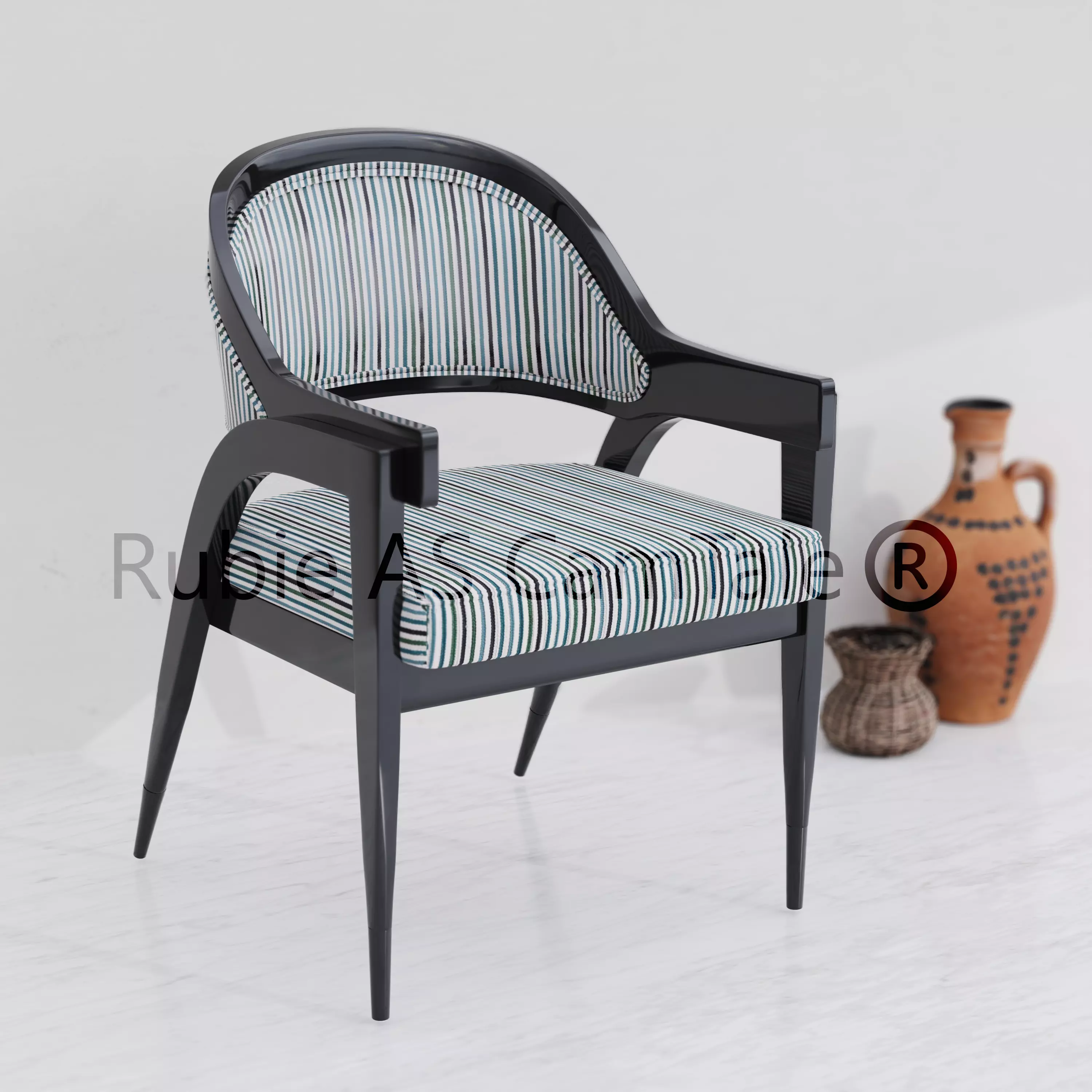 Contour Lounge Chair 3D model_0