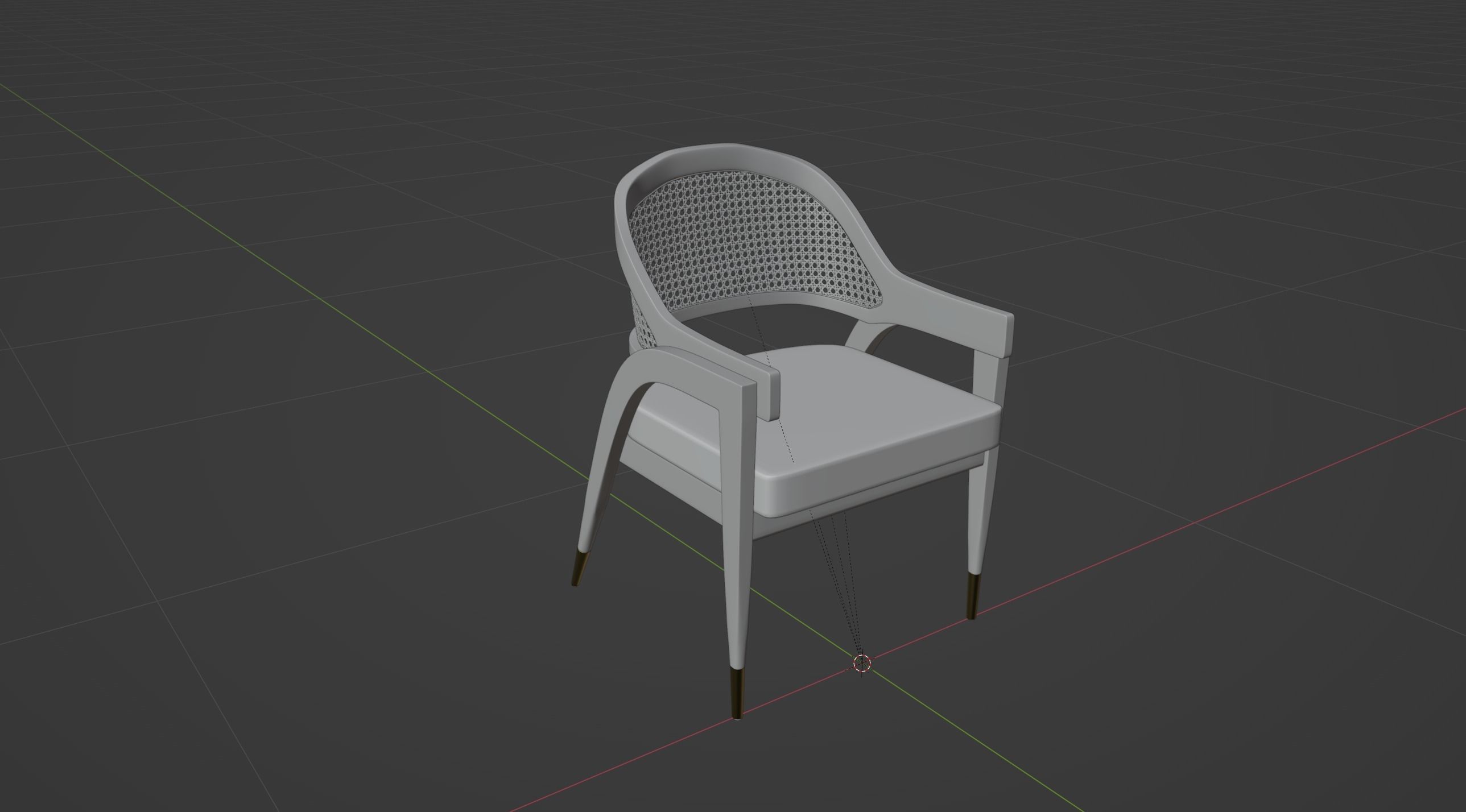 Contour Lounge Chair 3D model_7