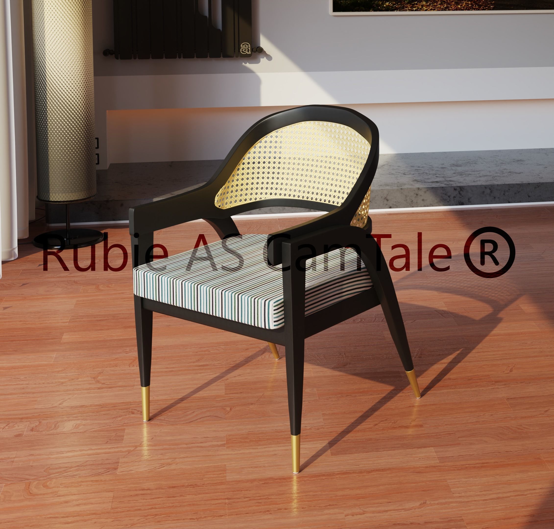 Contour Lounge Chair 3D model_2