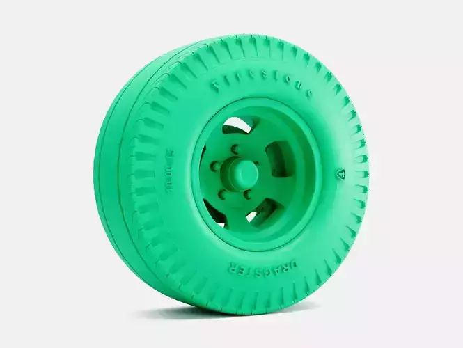 15x10 US Indy Mag Wheel Firestone Dragster Slick