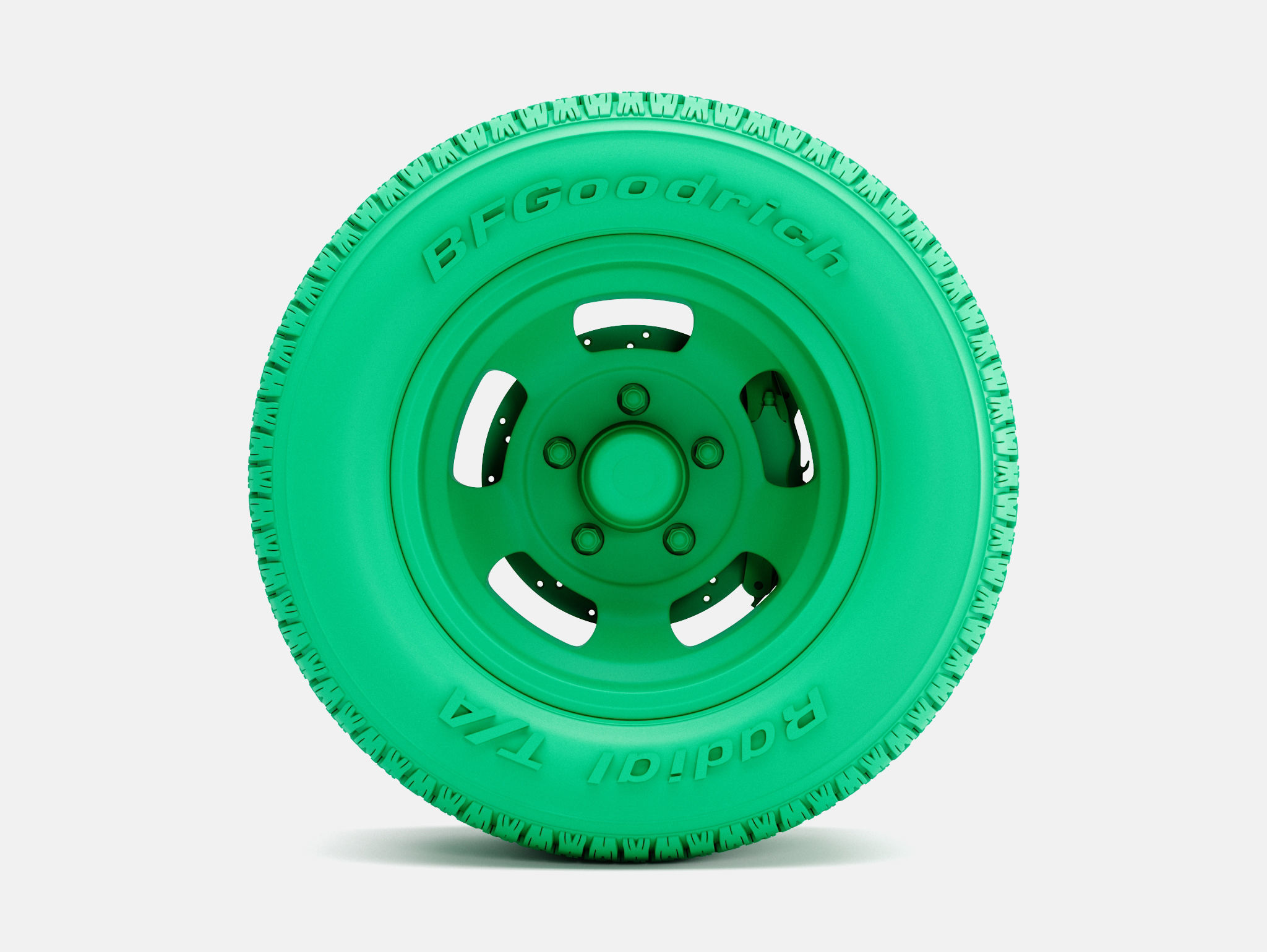 15x10 US Indy Mag Wheel BFGoodrich Radial Tire 3D print model_1