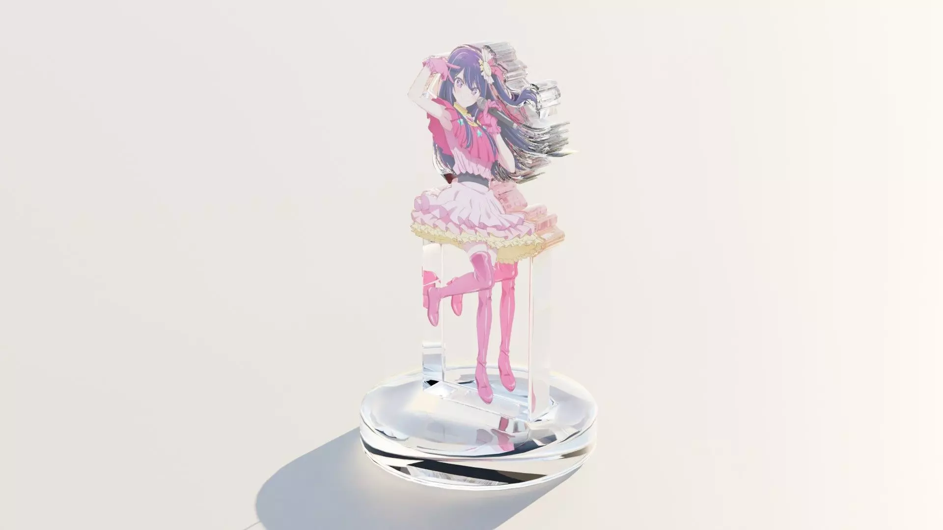Acrylic Stand Hoshino Ai Idol Form 2 - Oshi no Ko 3D print model_0