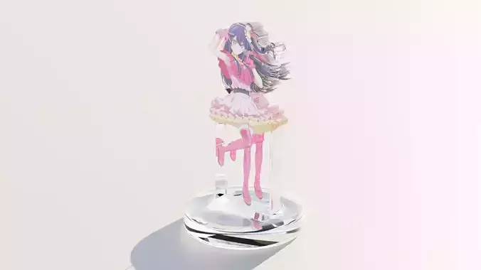 Acrylic Stand Hoshino Ai Idol Form 2 - Oshi no Ko 3D print model