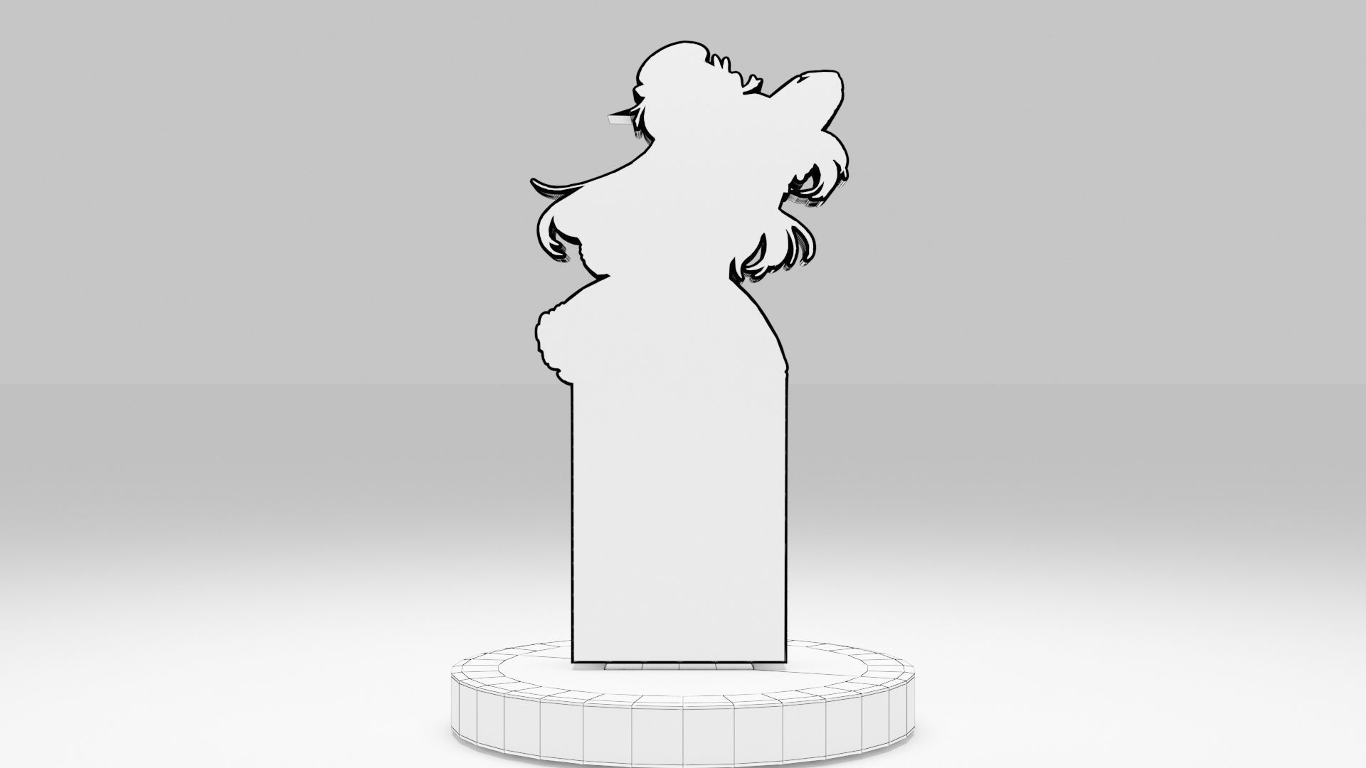 Acrylic Stand Hoshino Ai Valentine Visual - Oshi no Ko 3D print model_5