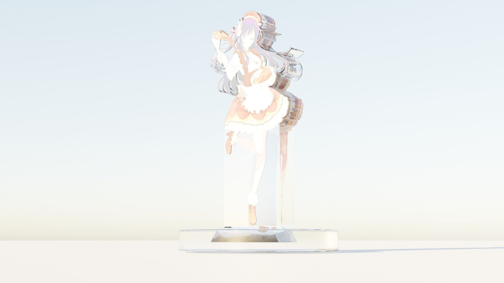 Acrylic Stand Hoshino Ai Valentine Visual - Oshi no Ko 3D print model_3