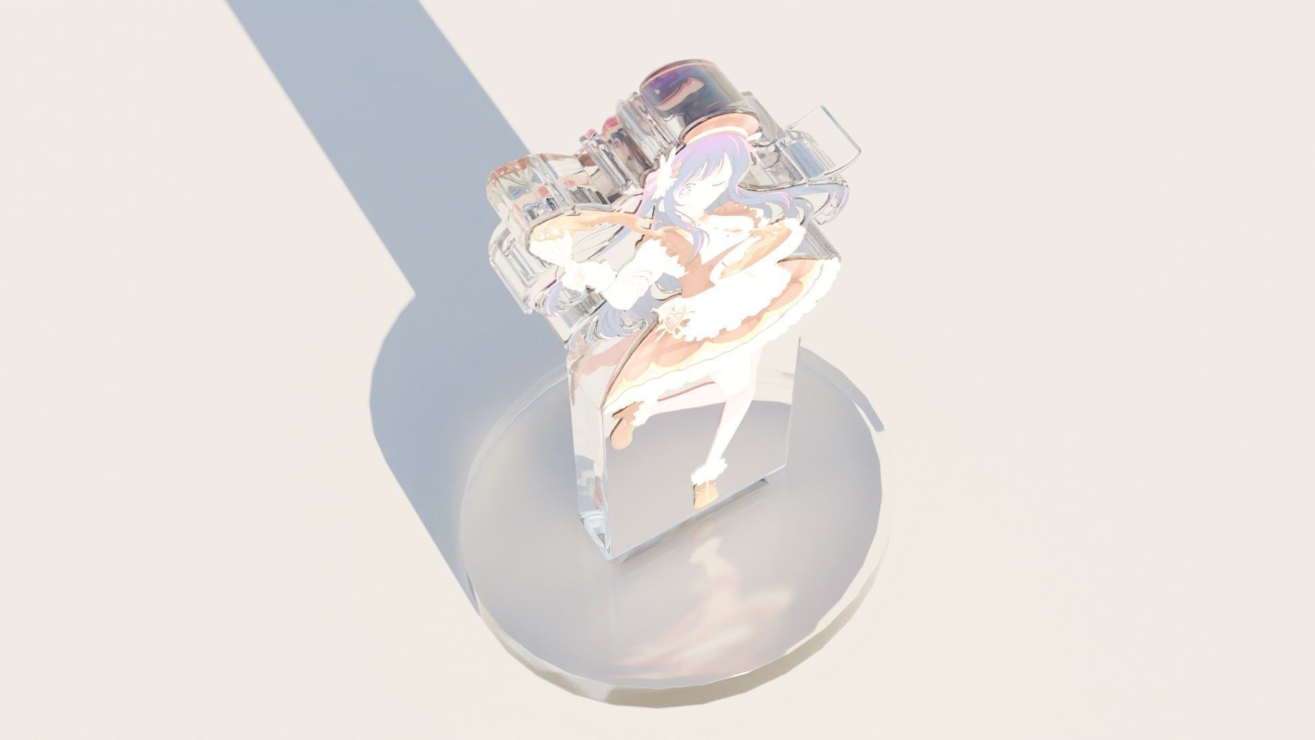 Acrylic Stand Hoshino Ai Valentine Visual - Oshi no Ko 3D print model_2