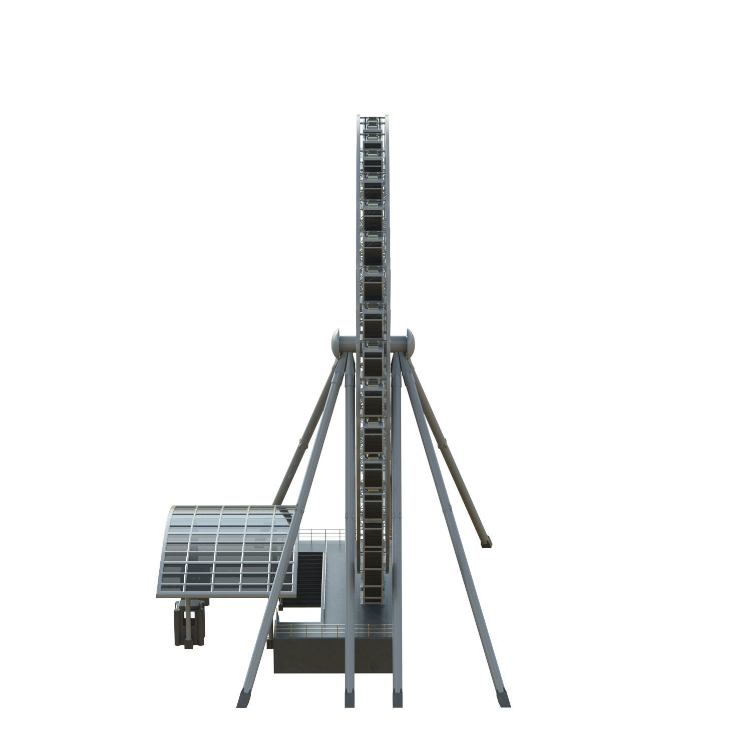 Sky Wheel  Low-poly 3D model_4