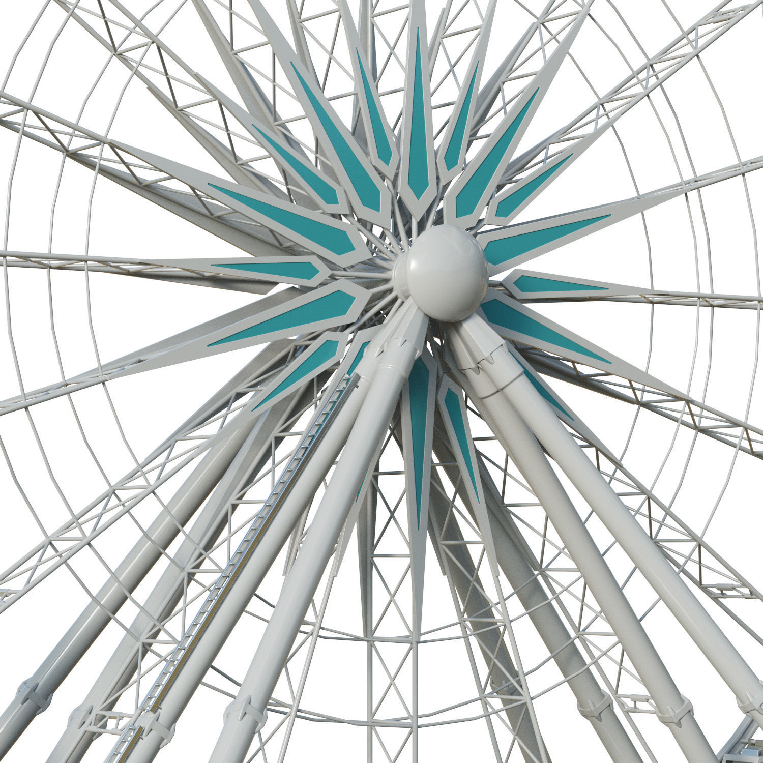 Sky Wheel  Low-poly 3D model_14