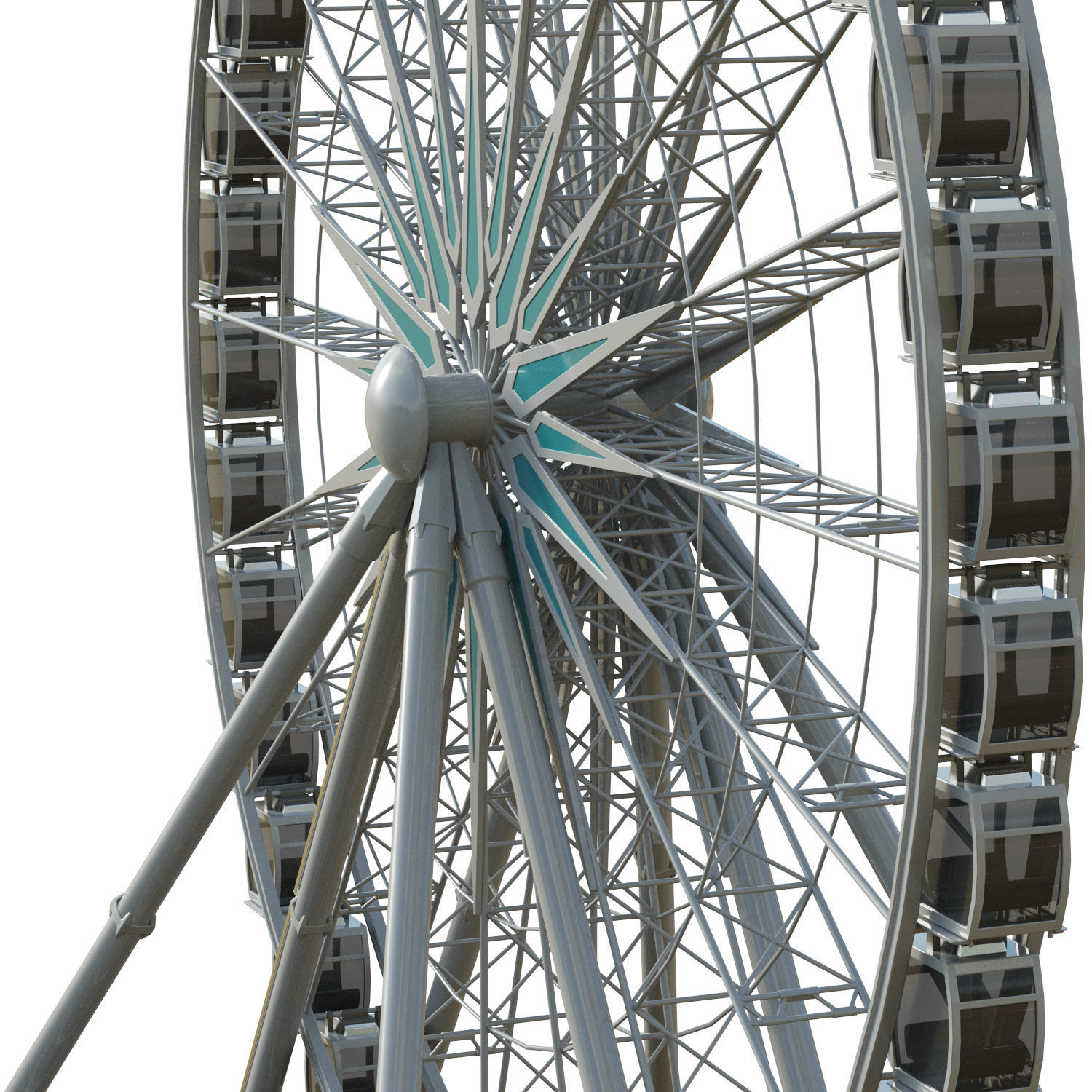 Sky Wheel  Low-poly 3D model_18