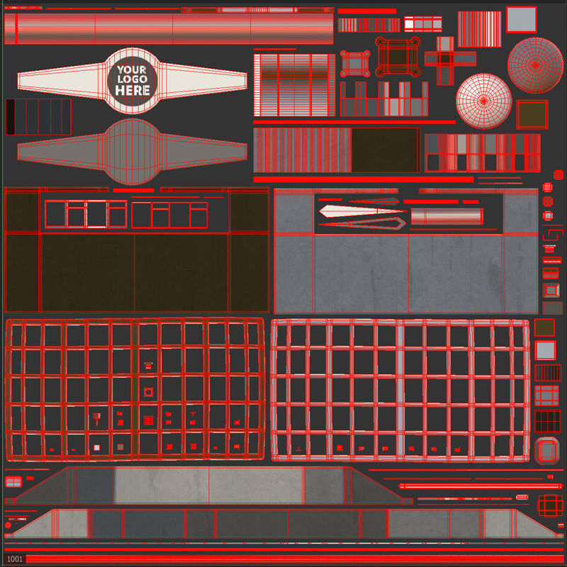 Sky Wheel  Low-poly 3D model_34