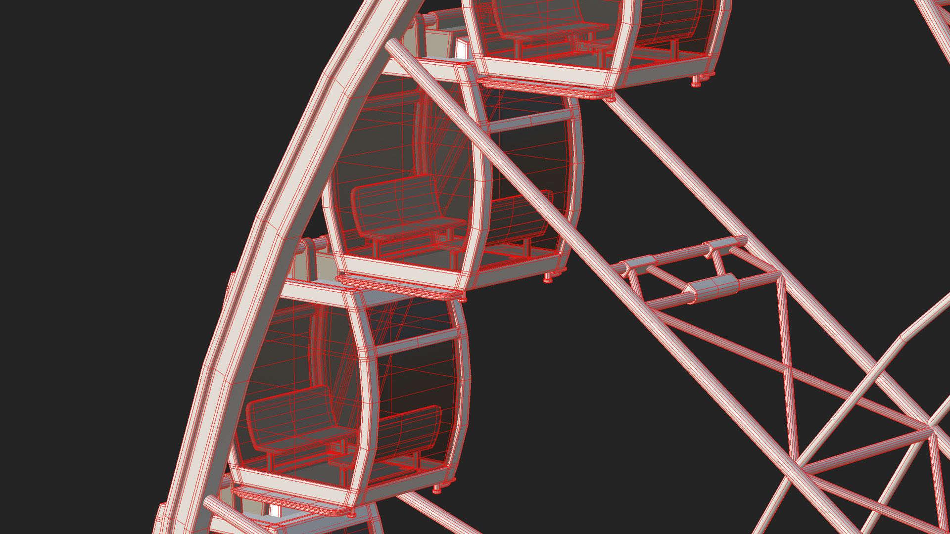 Sky Wheel  Low-poly 3D model_33