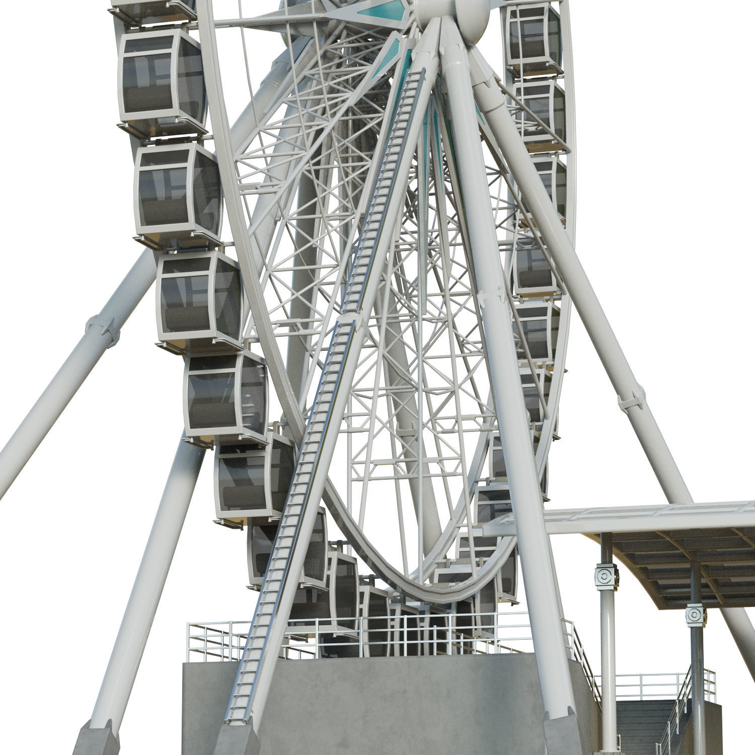 Sky Wheel  Low-poly 3D model_22