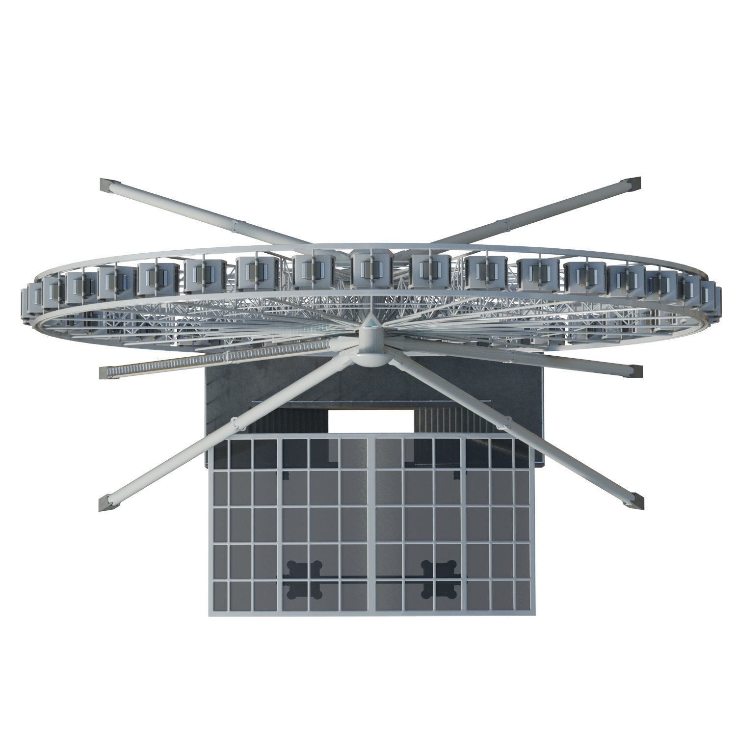 Sky Wheel  Low-poly 3D model_25