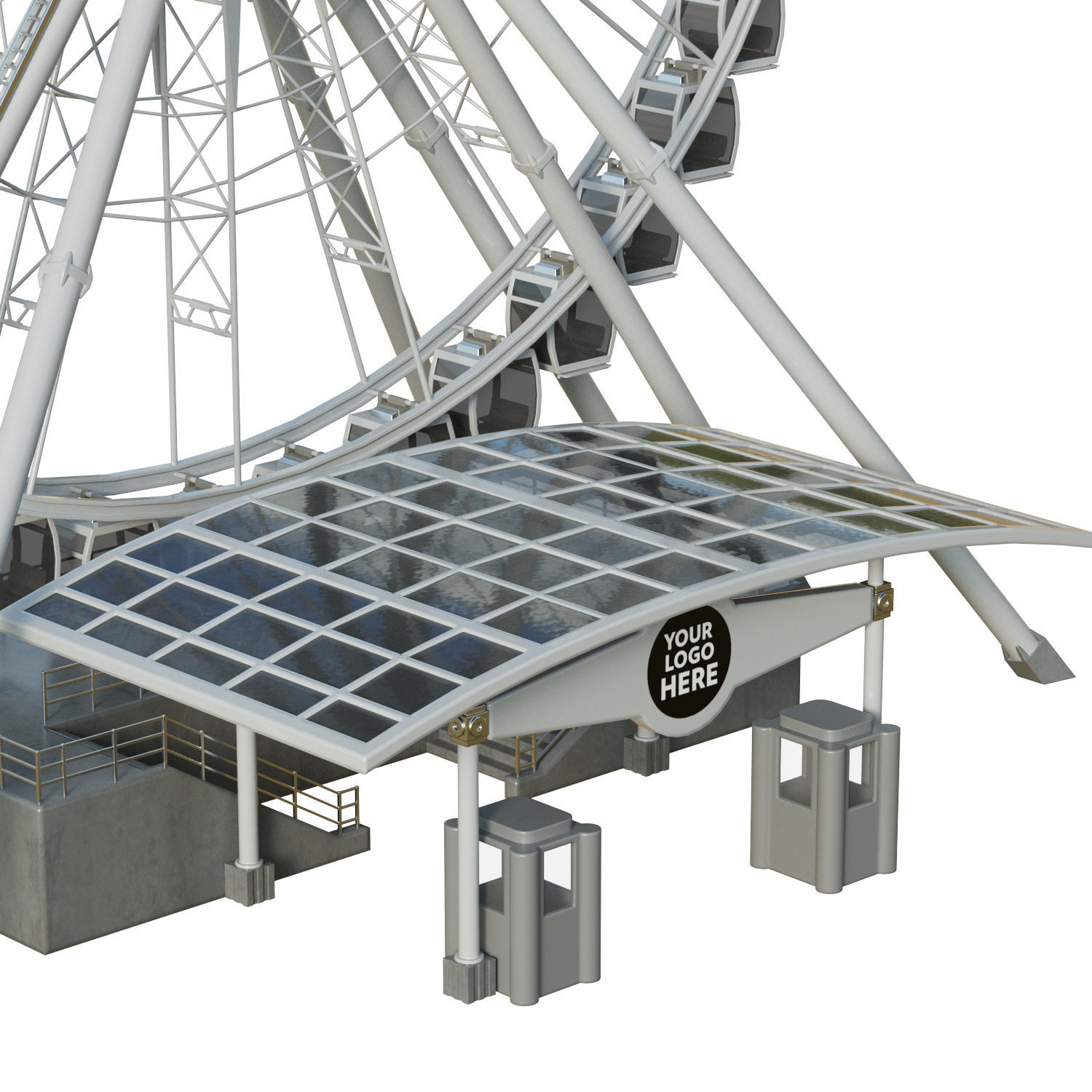 Sky Wheel  Low-poly 3D model_24