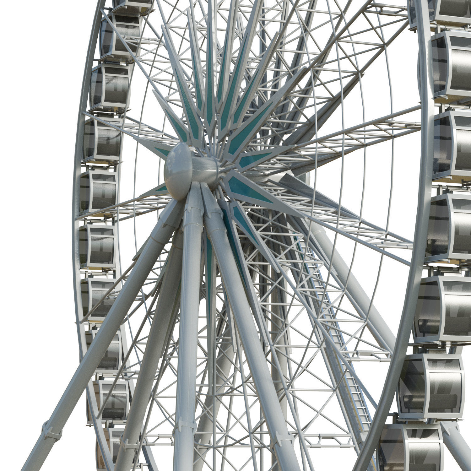 Sky Wheel  Low-poly 3D model_16