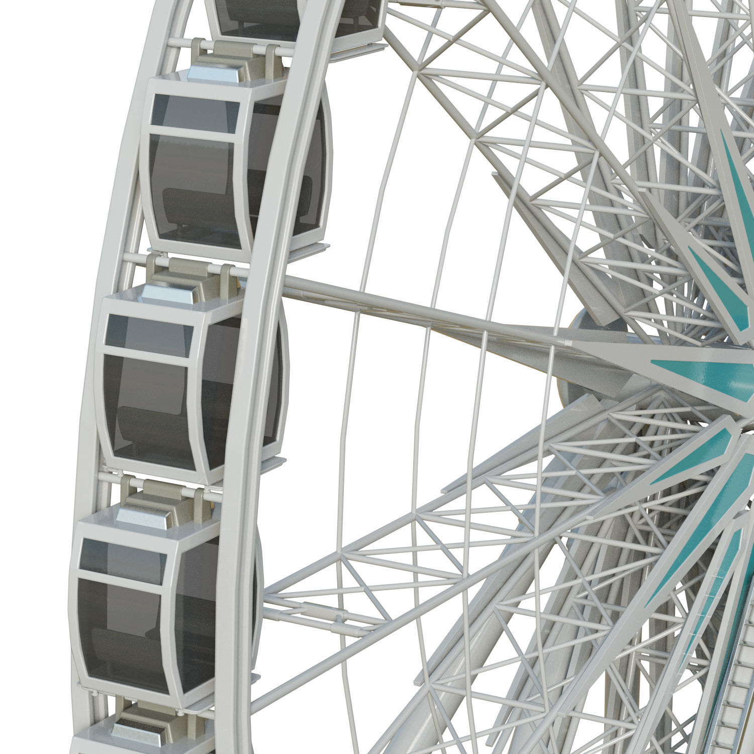 Sky Wheel  Low-poly 3D model_21