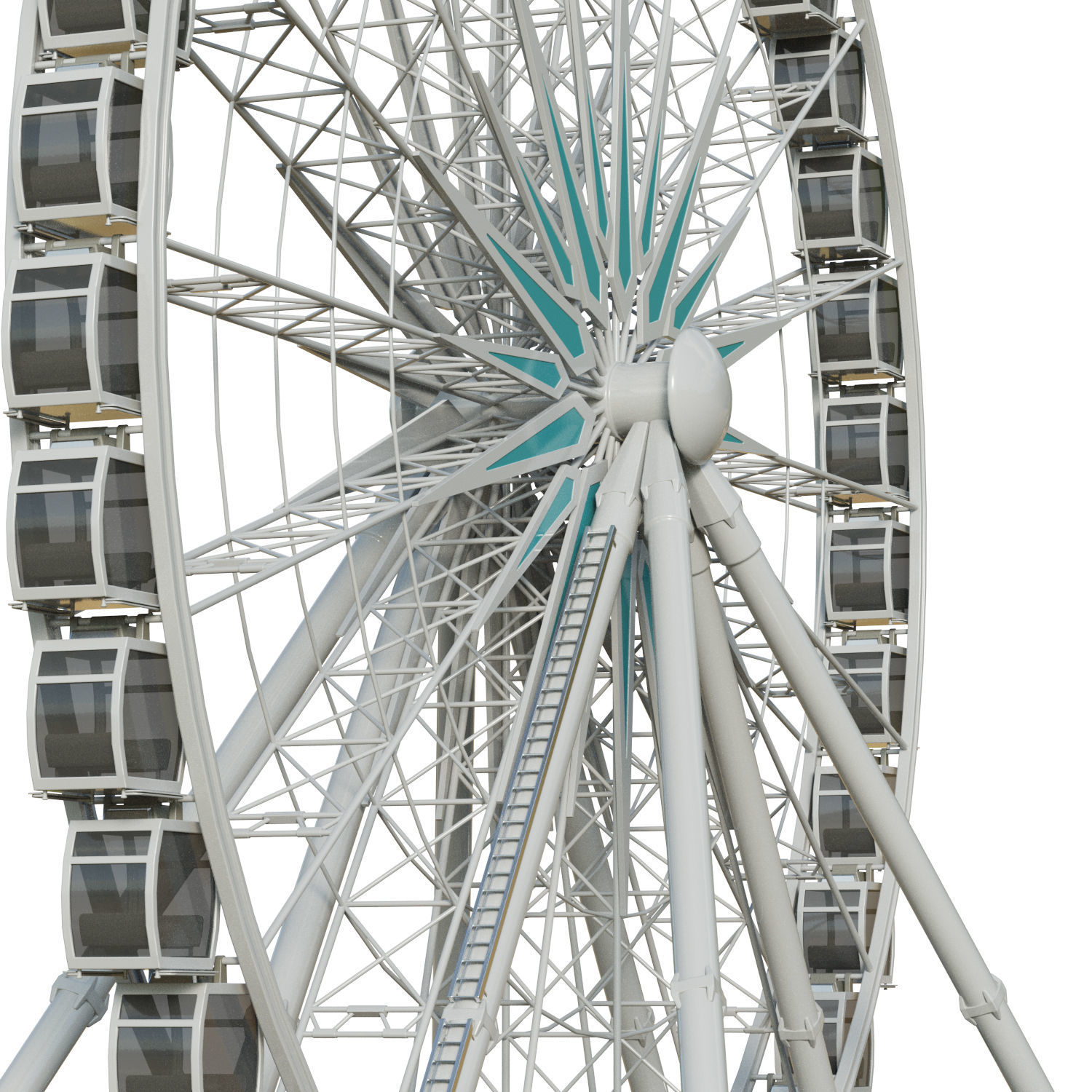 Sky Wheel  Low-poly 3D model_15