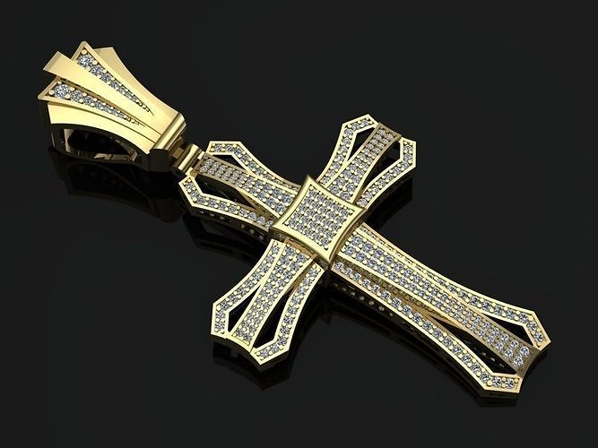 Cross Gold 3D model 3D printable | CGTrader