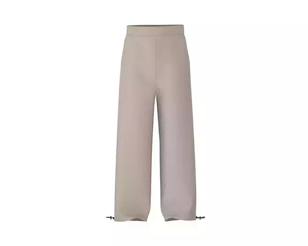loose fit tranch fabric pant with side panel 